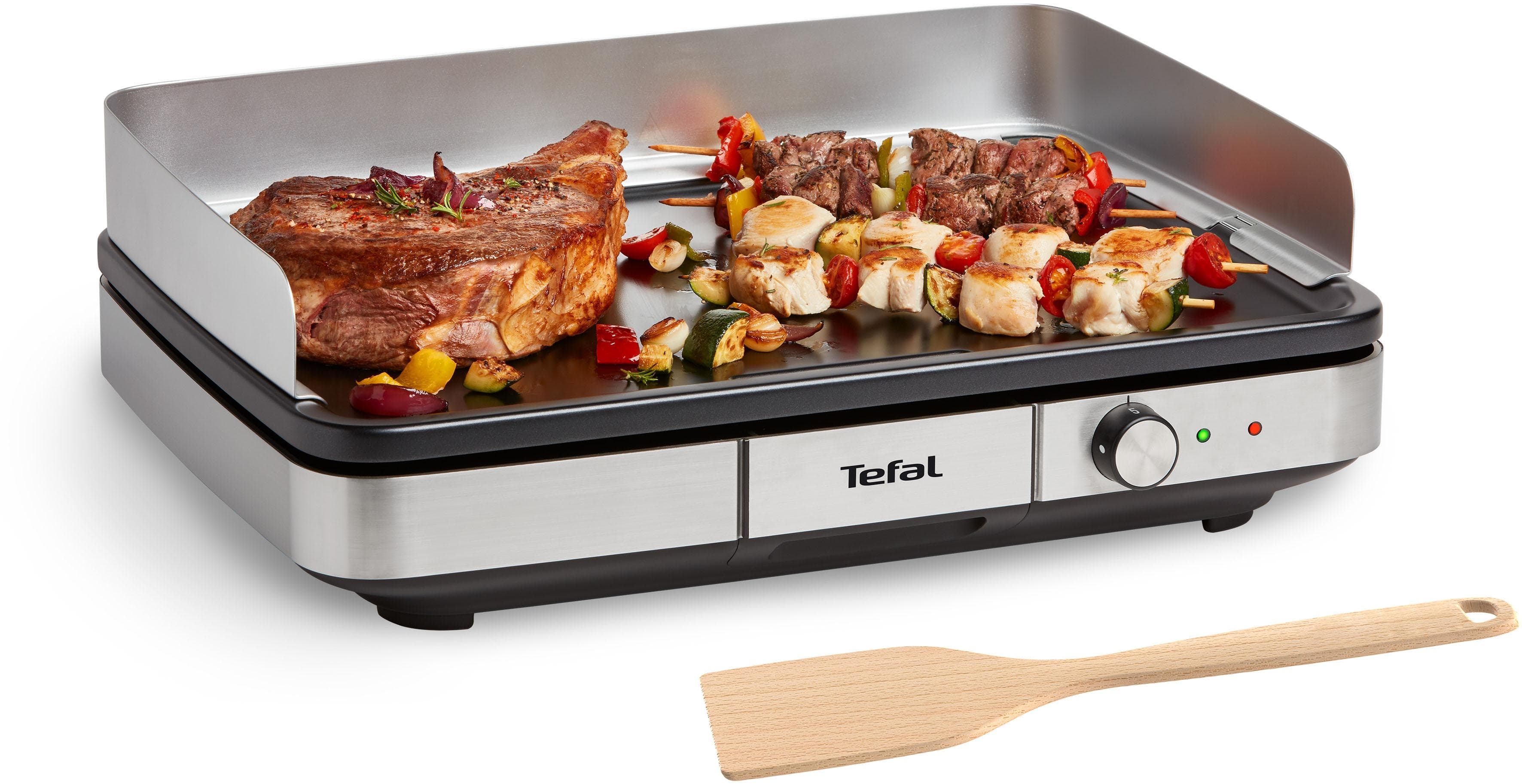 Tefal Maxi Plancha XXL Tischgrill Schwarz/Silber 2300W