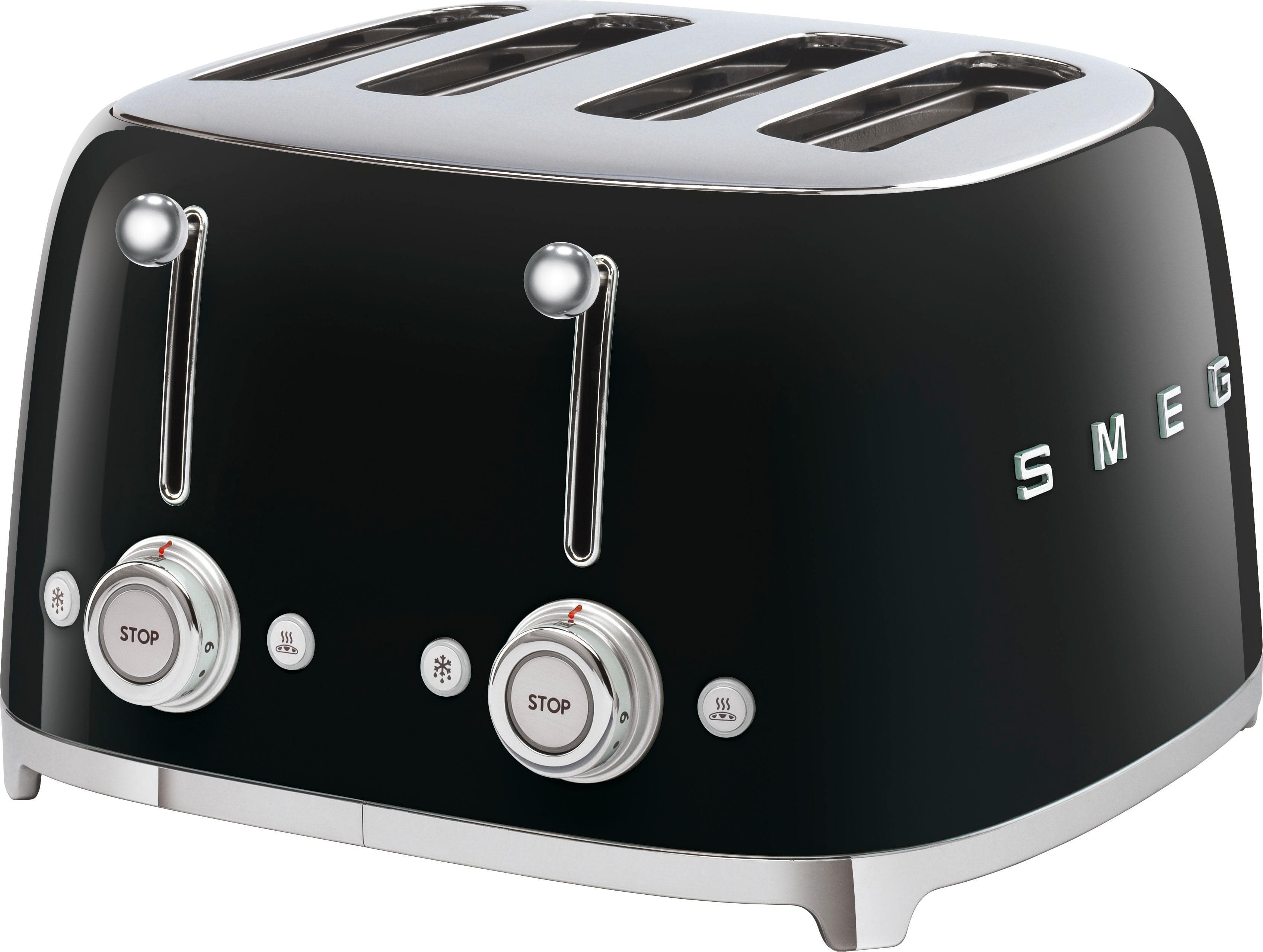 SMEG Toaster TSF03BLEU 4-Schlitz Schwarz