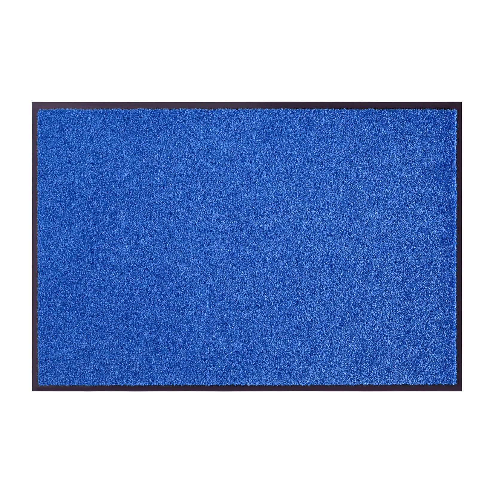 NYVI Fußmatte Wash & Clean - Wetterfest, Saugstark, Rutschfest Blau