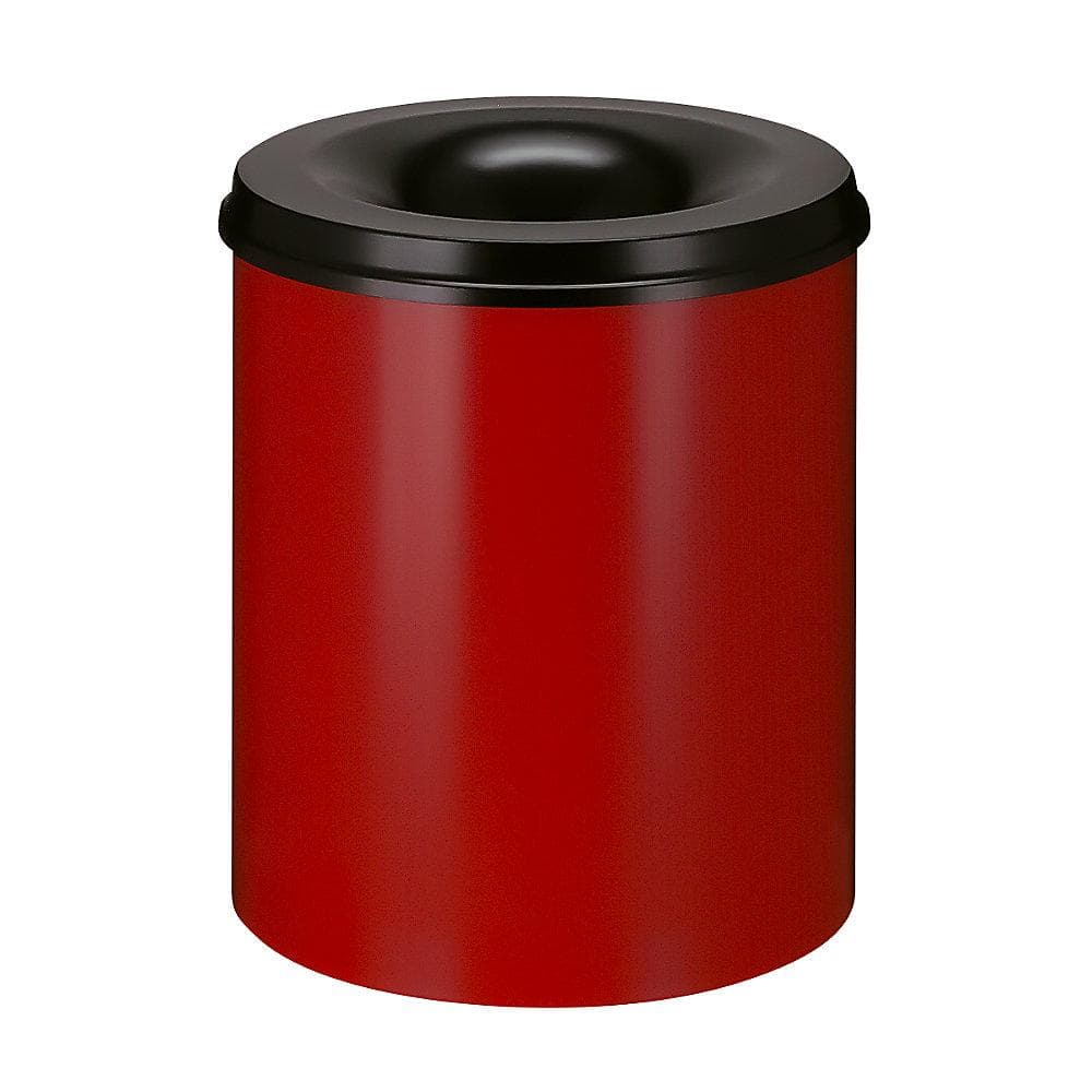 V-Part Feuerlöschender Papierkorb 80 Liter offen Rot/Schwarz