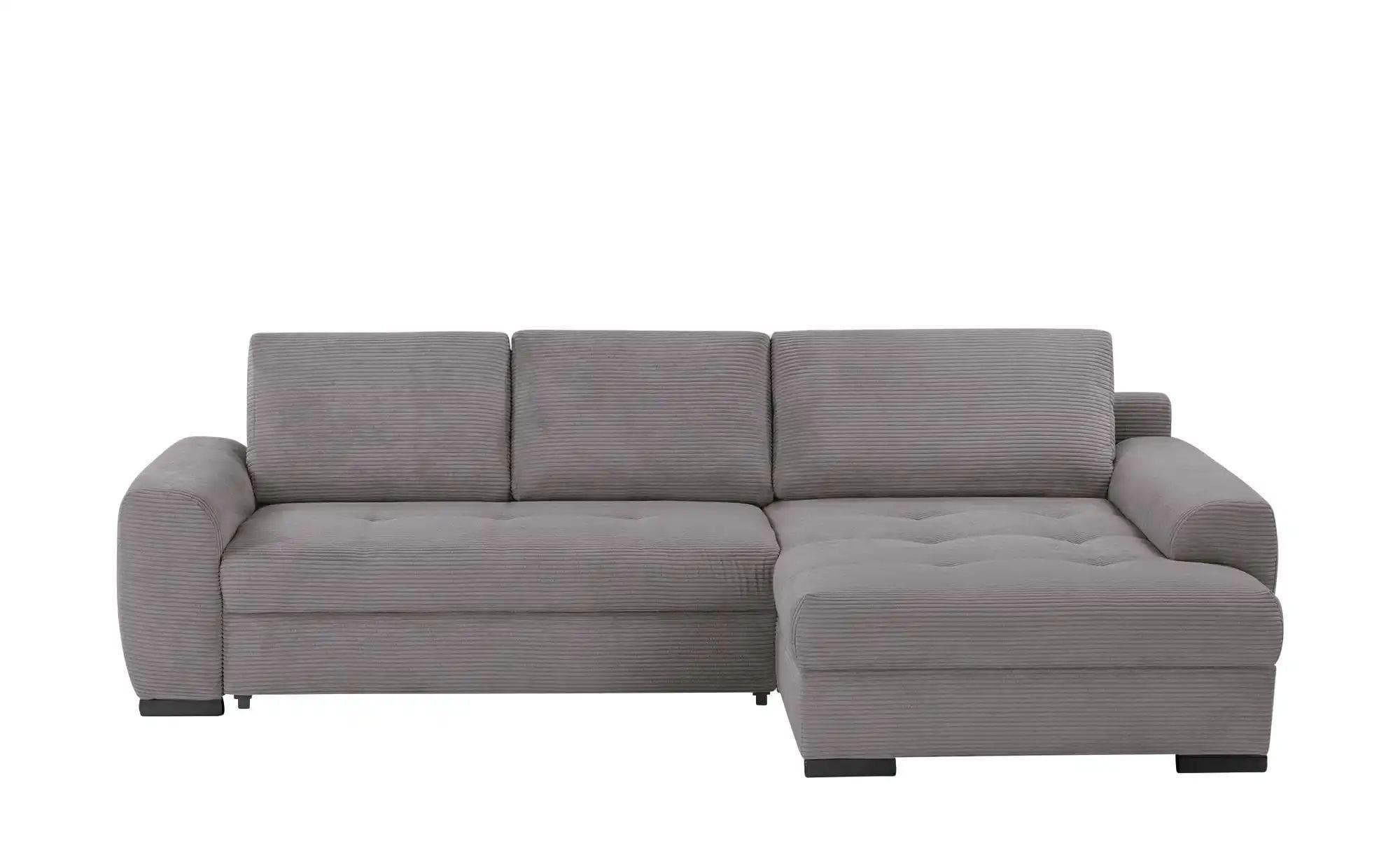 bobb Ecksofa in kuscheligem Cordstoff Soumia Grau