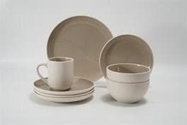 Kombiservice London 16-tlg. Braun Steingut