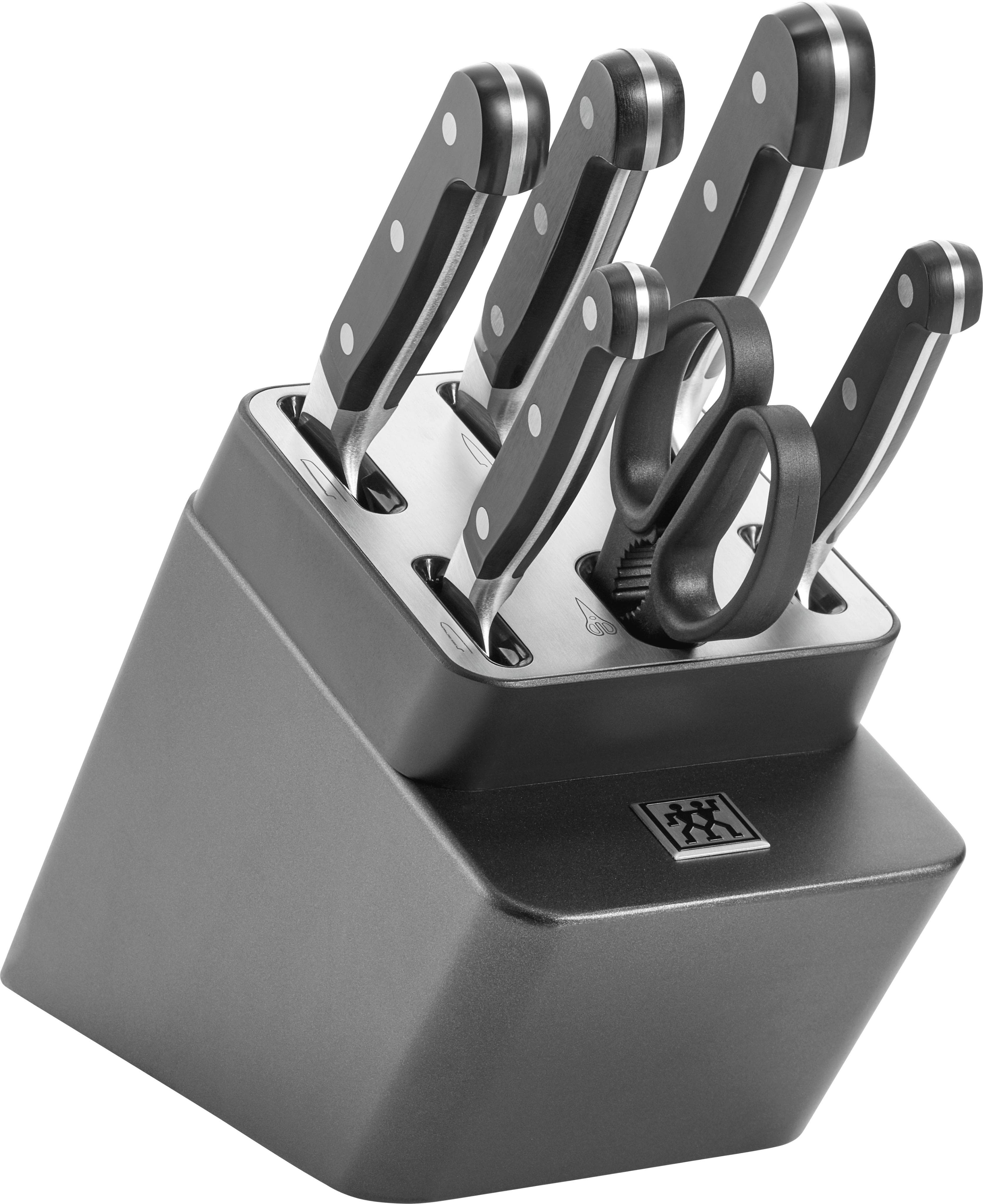 ZWILLING Pro Messerblock Anthrazit Selbstschärfend 7-tlg.