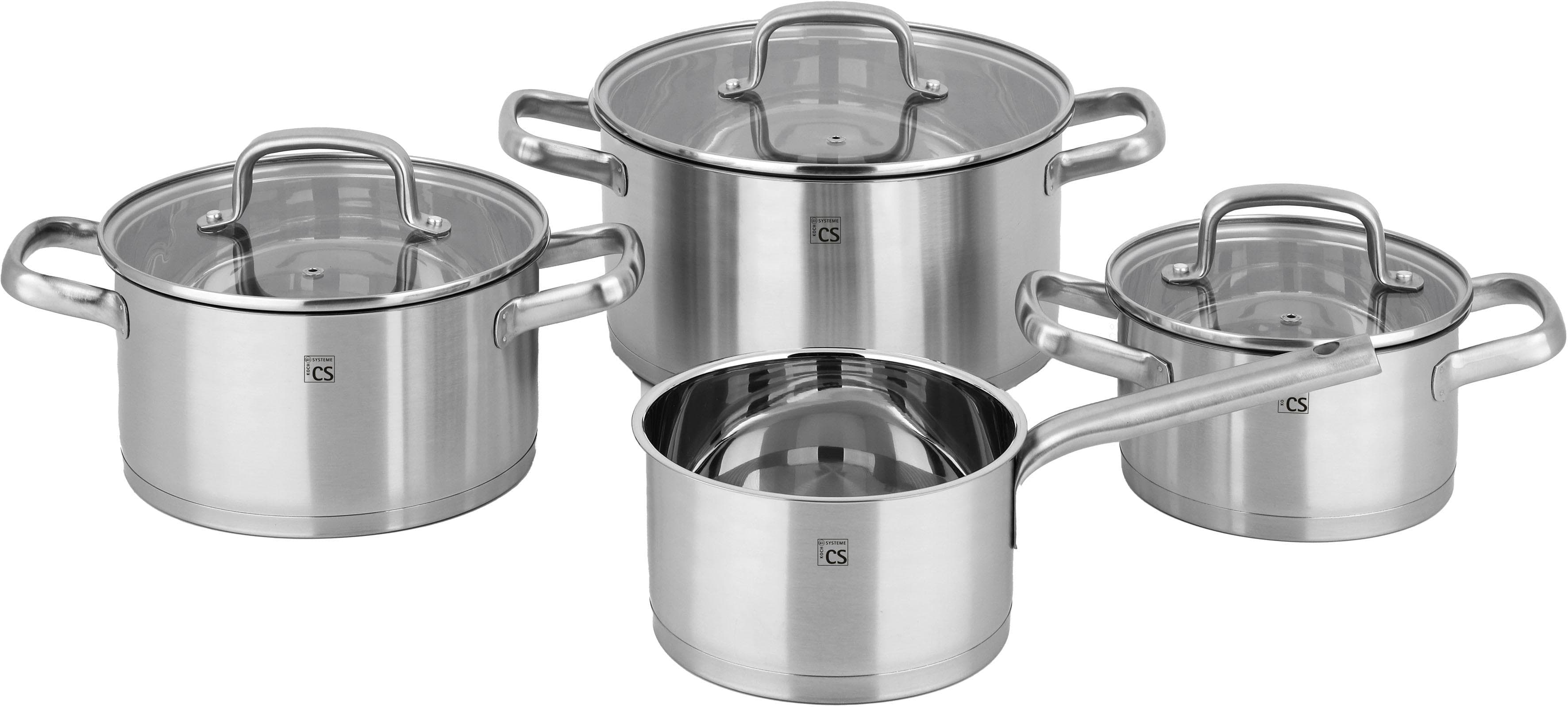 Topf-Set Beckum Silber Carl Schmidt Sohn Induktion