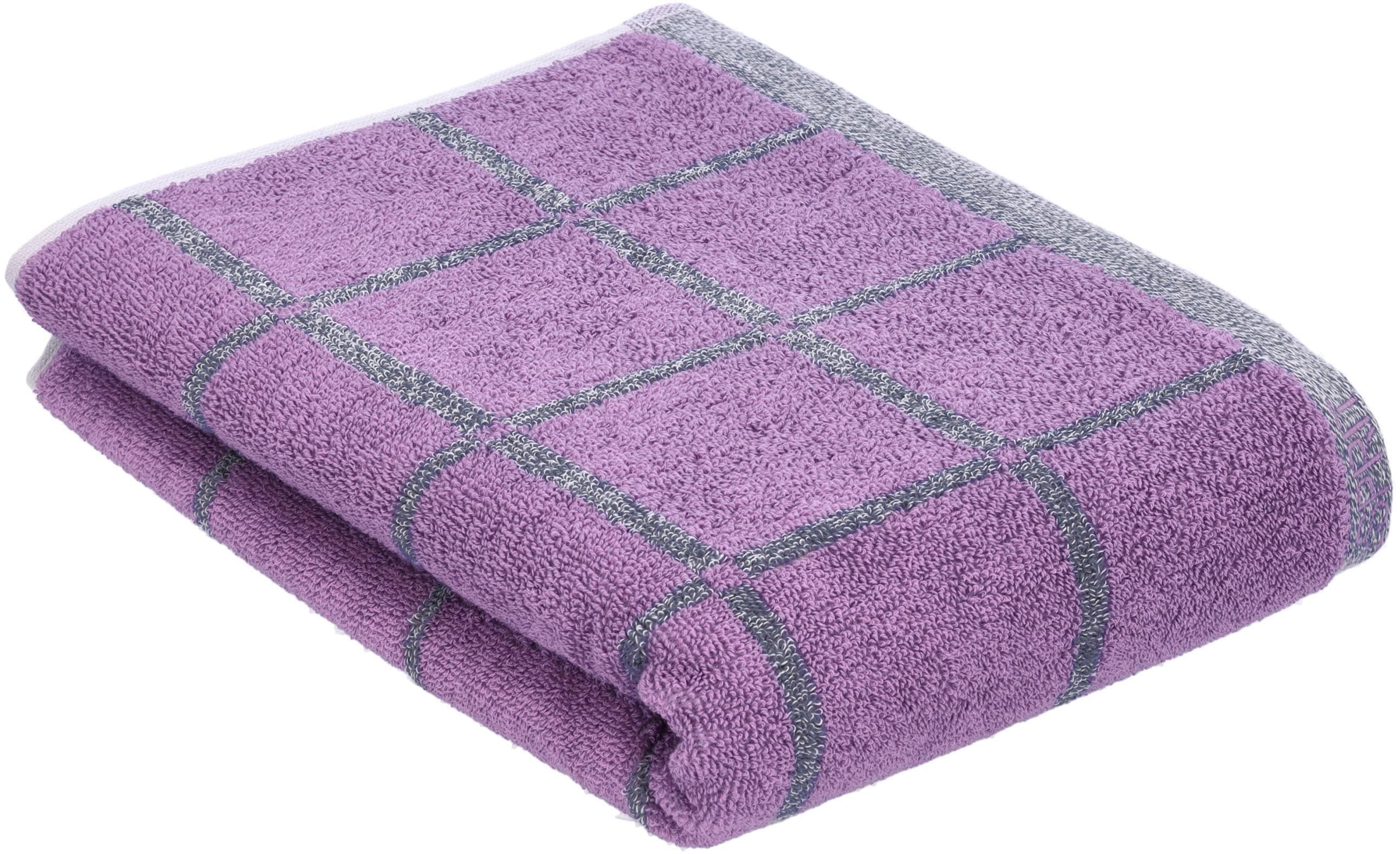 Esprit Duschtuch Violett Melange Cube Jacquard S05990U7