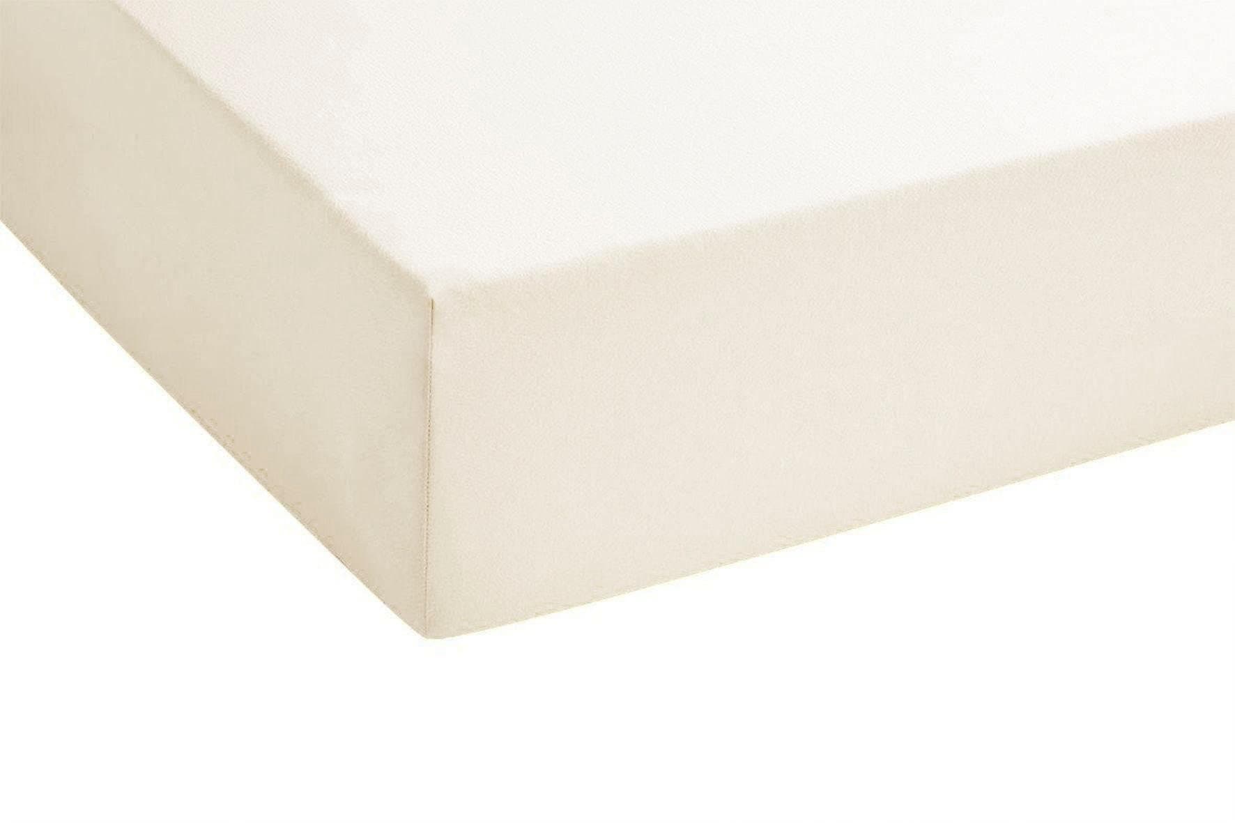 Biberna Spannbettlaken Tobias Jersey Beige Natur
