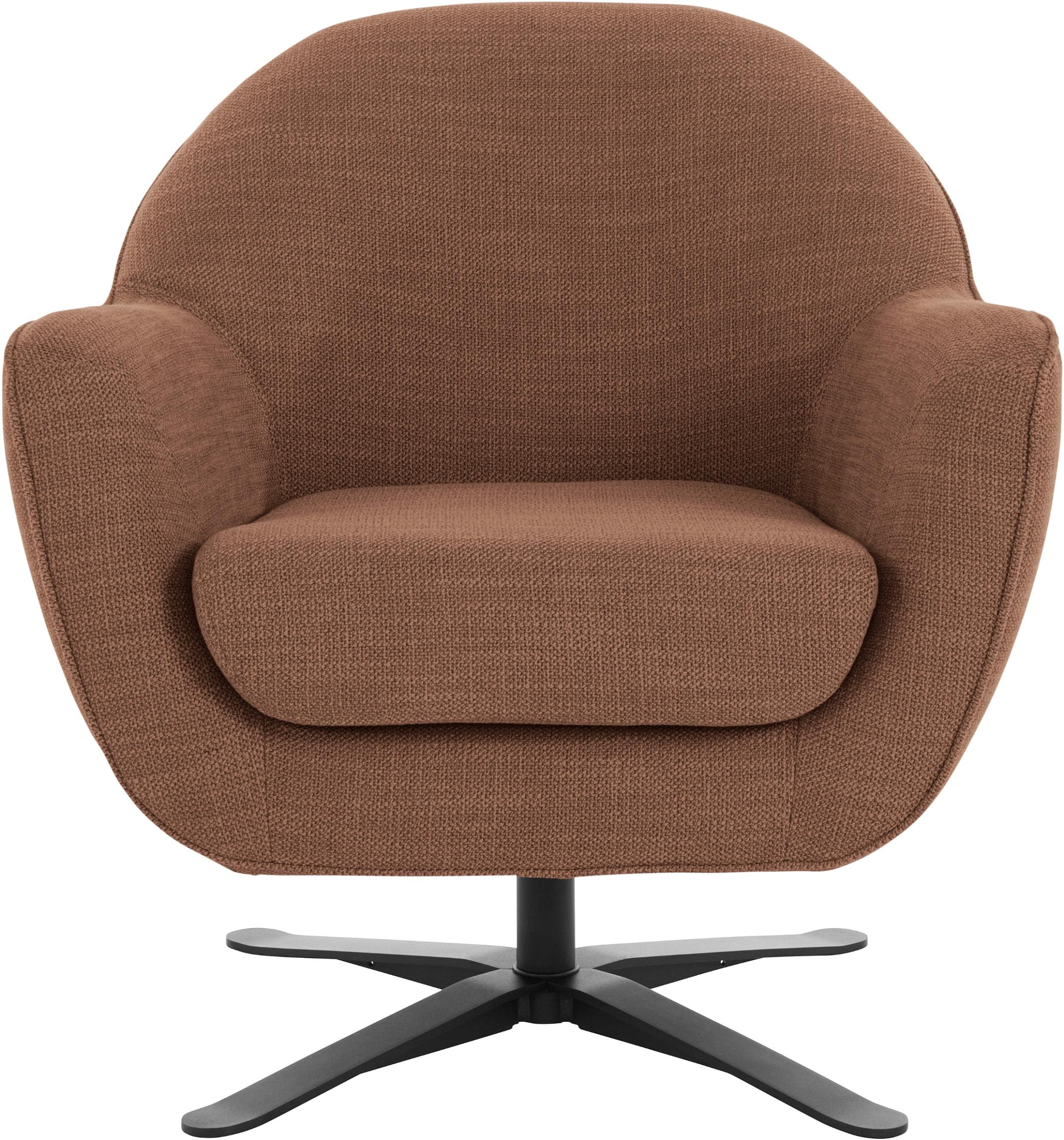 Drehsessel ANDAS Stavre Loungesessel Rot Polyester