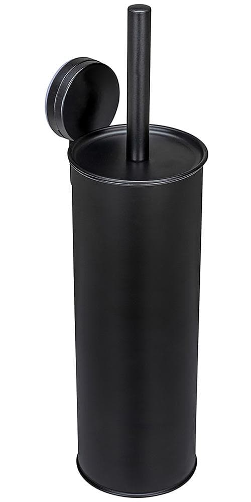 WENKO WC-Garnitur Static-Loc® Modell Plus Pavia, geschlossener WC-Bürstenhalter zur Wandbefestigung ohne Bohren