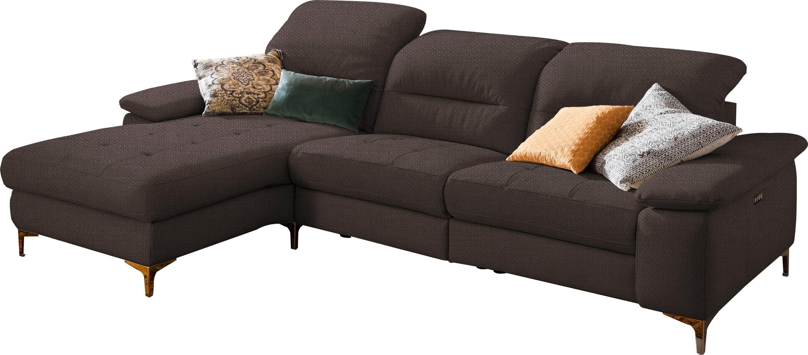 HOME AFFAIRE Ecksofa Basel L-Form mit Relaxfunktion und Recamiere