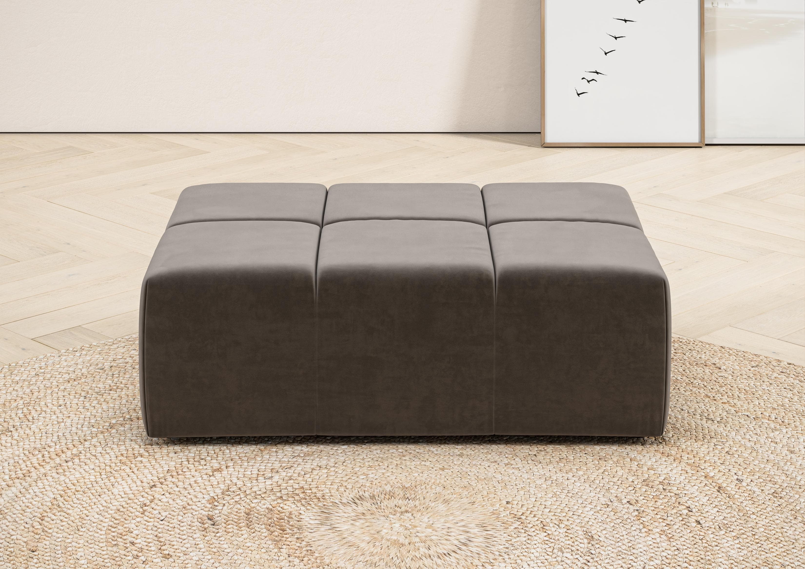 Cord Polsterhocker - Easy Care & Ancona Serie