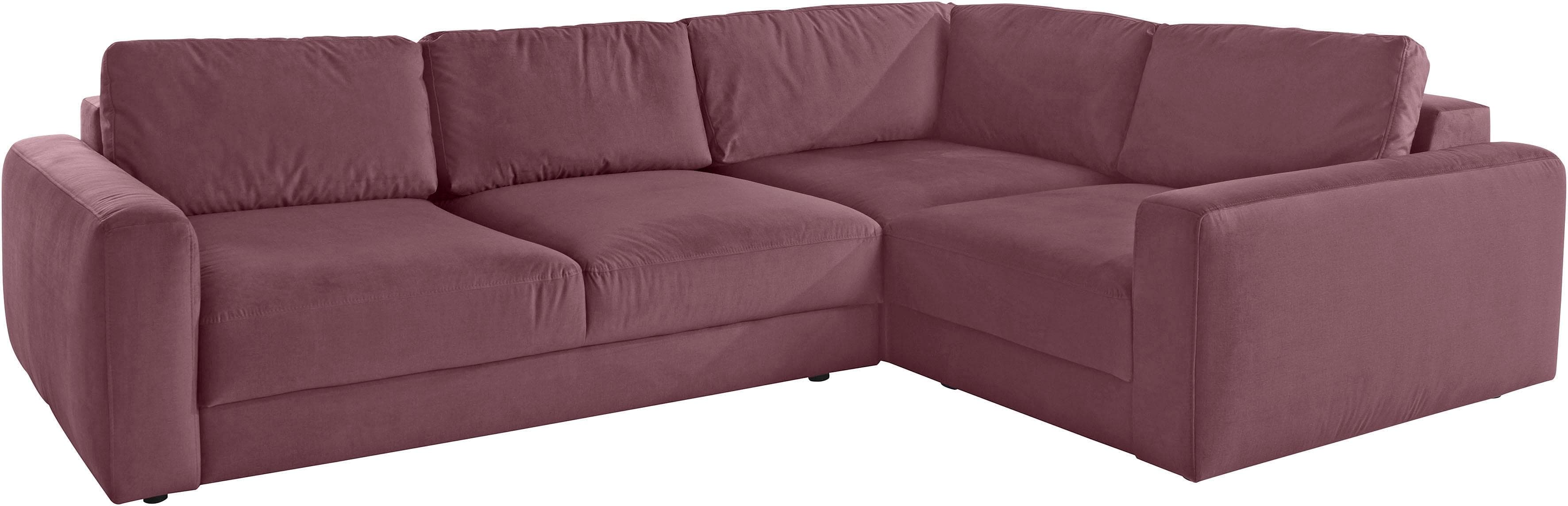 Ecksofa Places of Style Bloomfield 304cm L-Form Altrosa