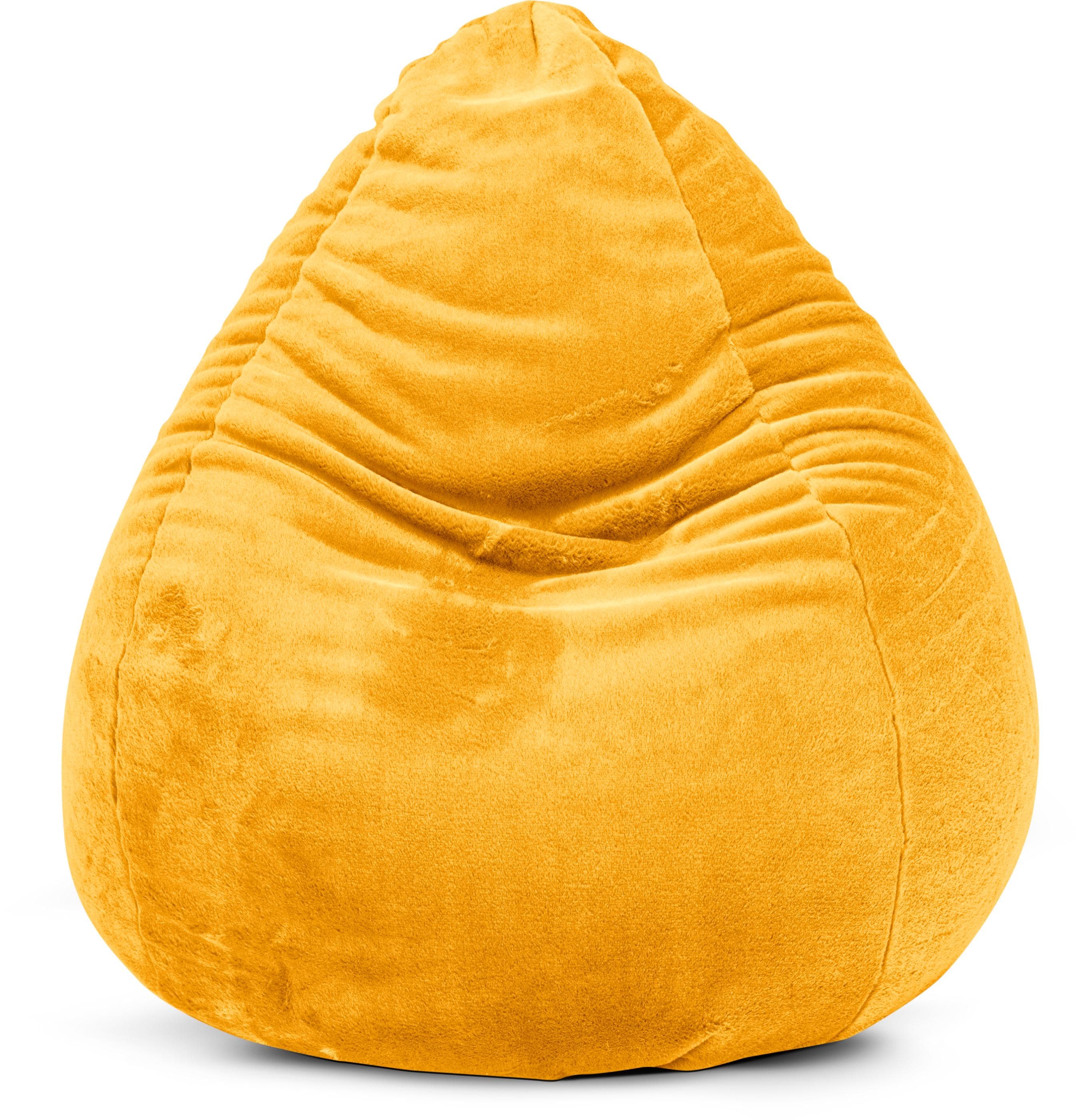 MAGMA Beanbag SOFTY XL Sitzsack Senfgelb Polyester
