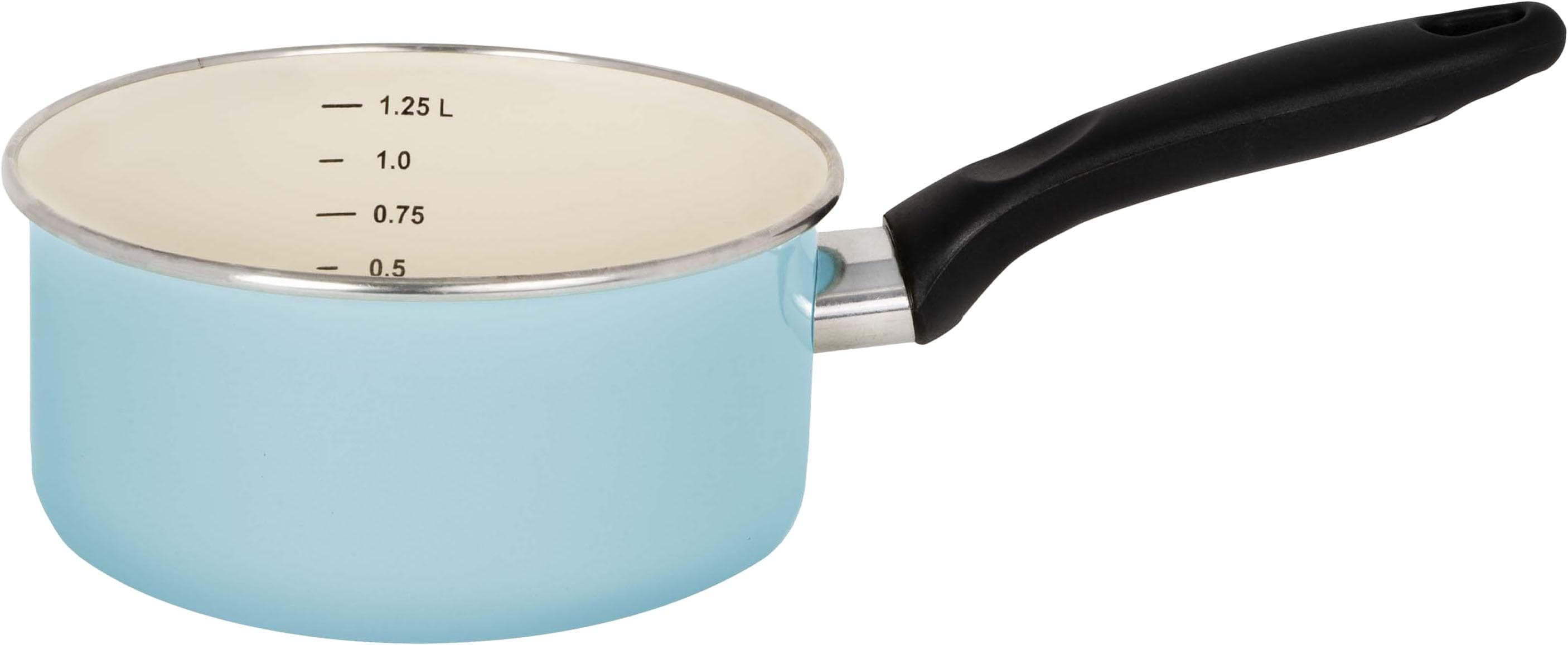 KRÜGER Kasserolle Sylt Pastellblau 1,25L Induktion