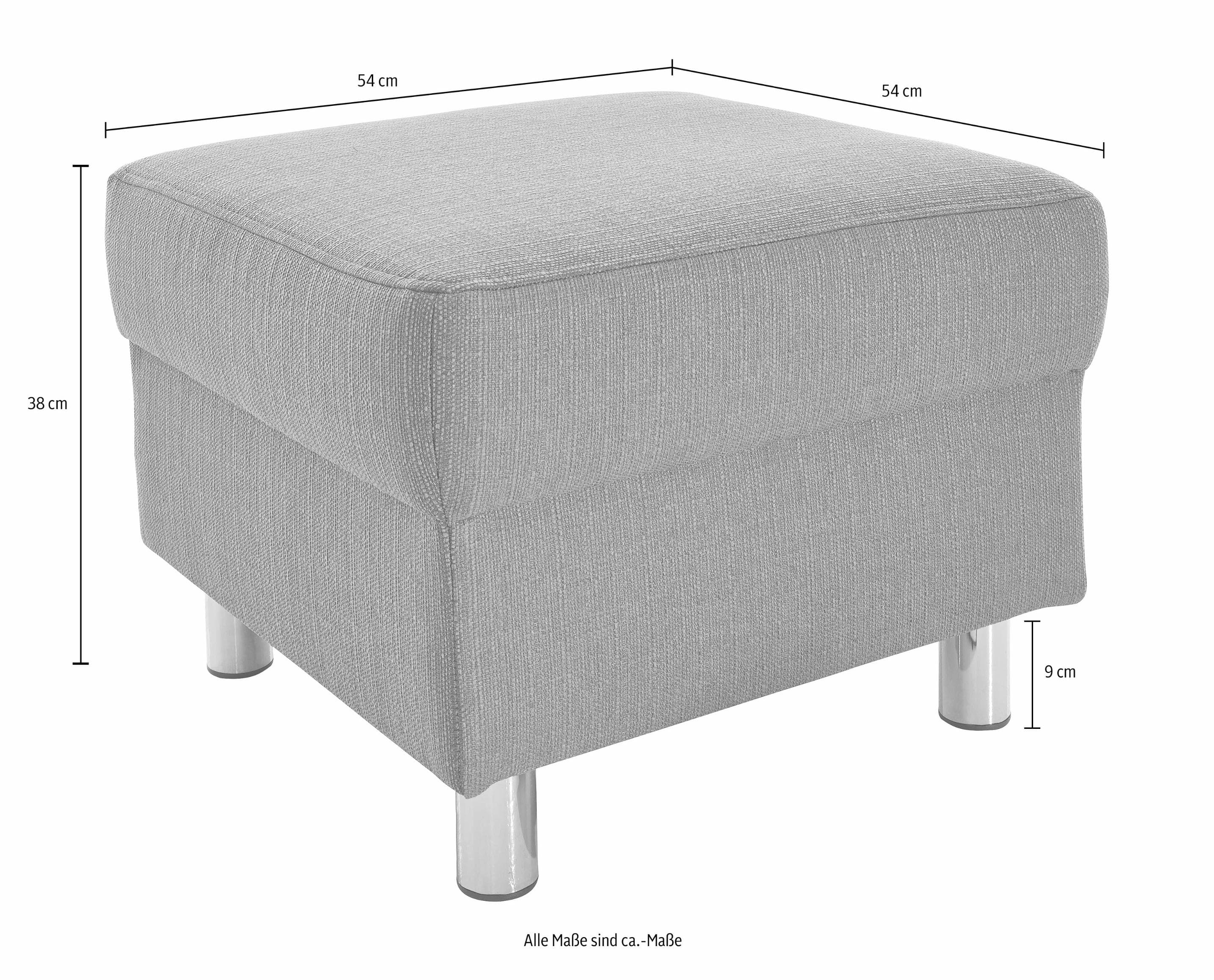 Hocker HOME AFFAIRE Jamie Braun Microfaser & Kunstleder