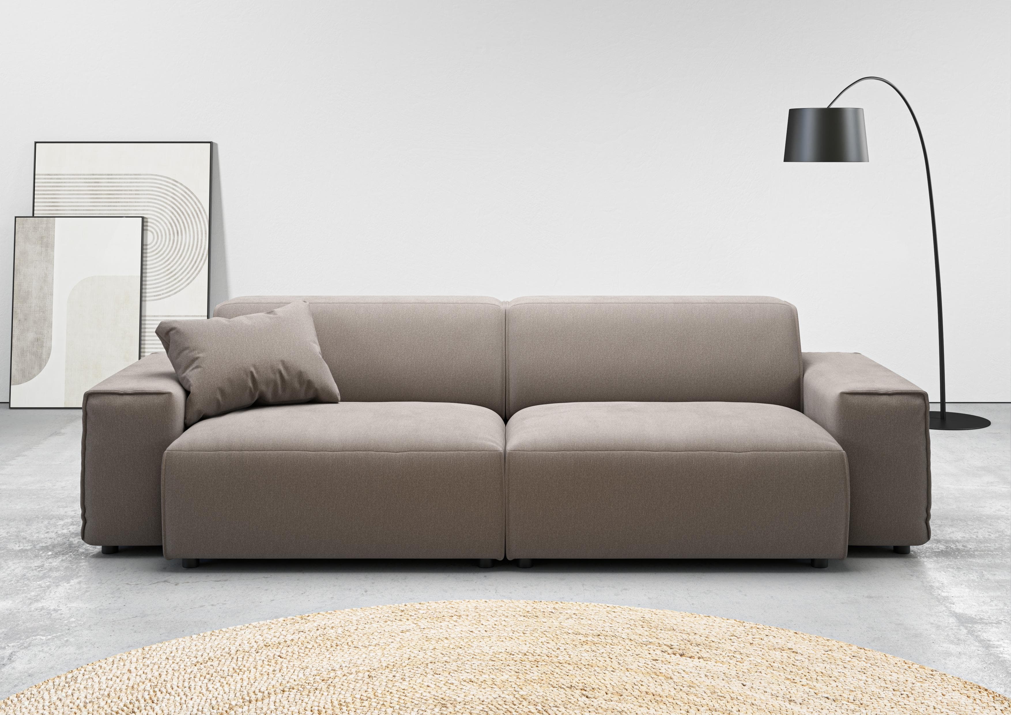 Home Affaire Big-Sofa Glimminge Taupe Easy Care Bezug