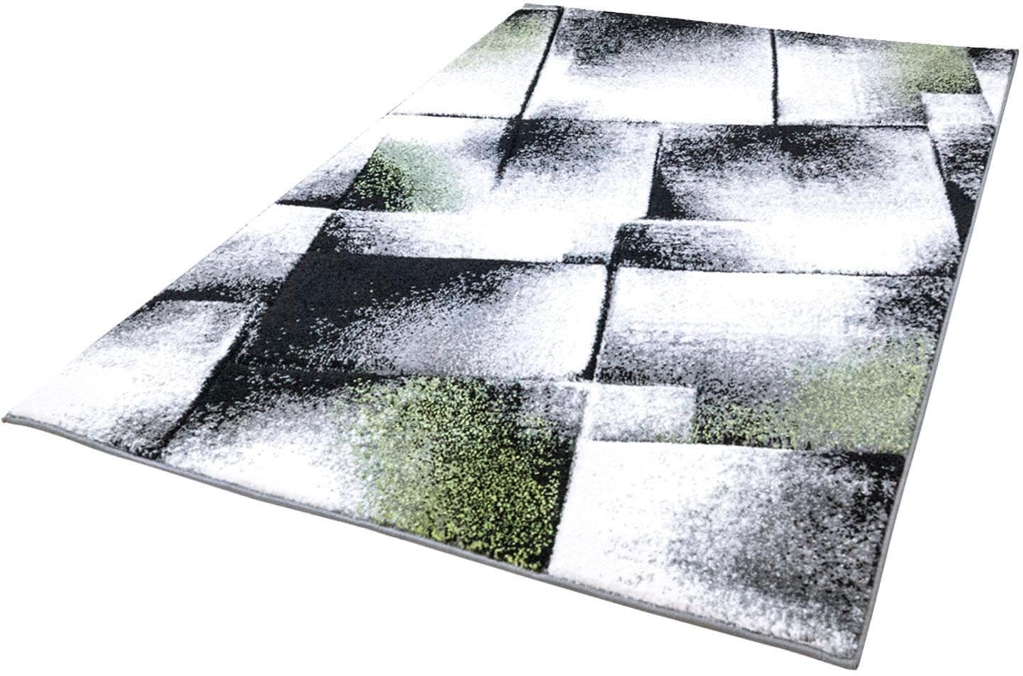 Läufer CARPET CITY "Moda Carving 110" Grün 80x300cm Kunstfaser
