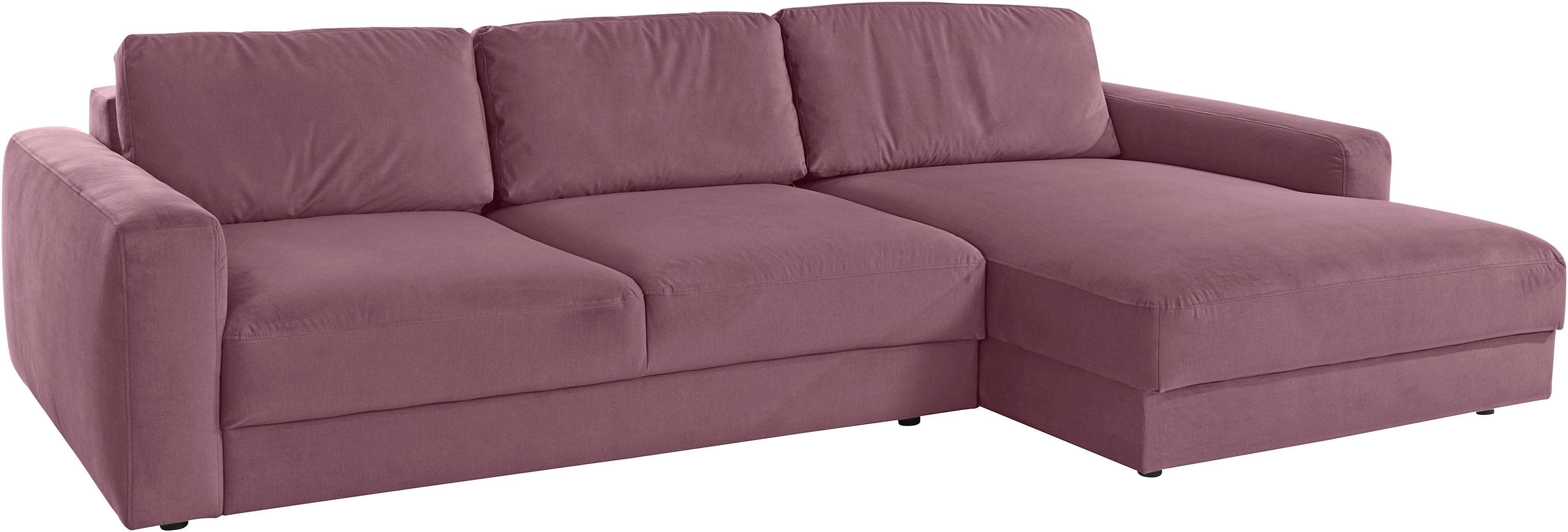 HOME AFFAIRE Ecksofa Bloomfield L-Form Altrosa mit Recamiere