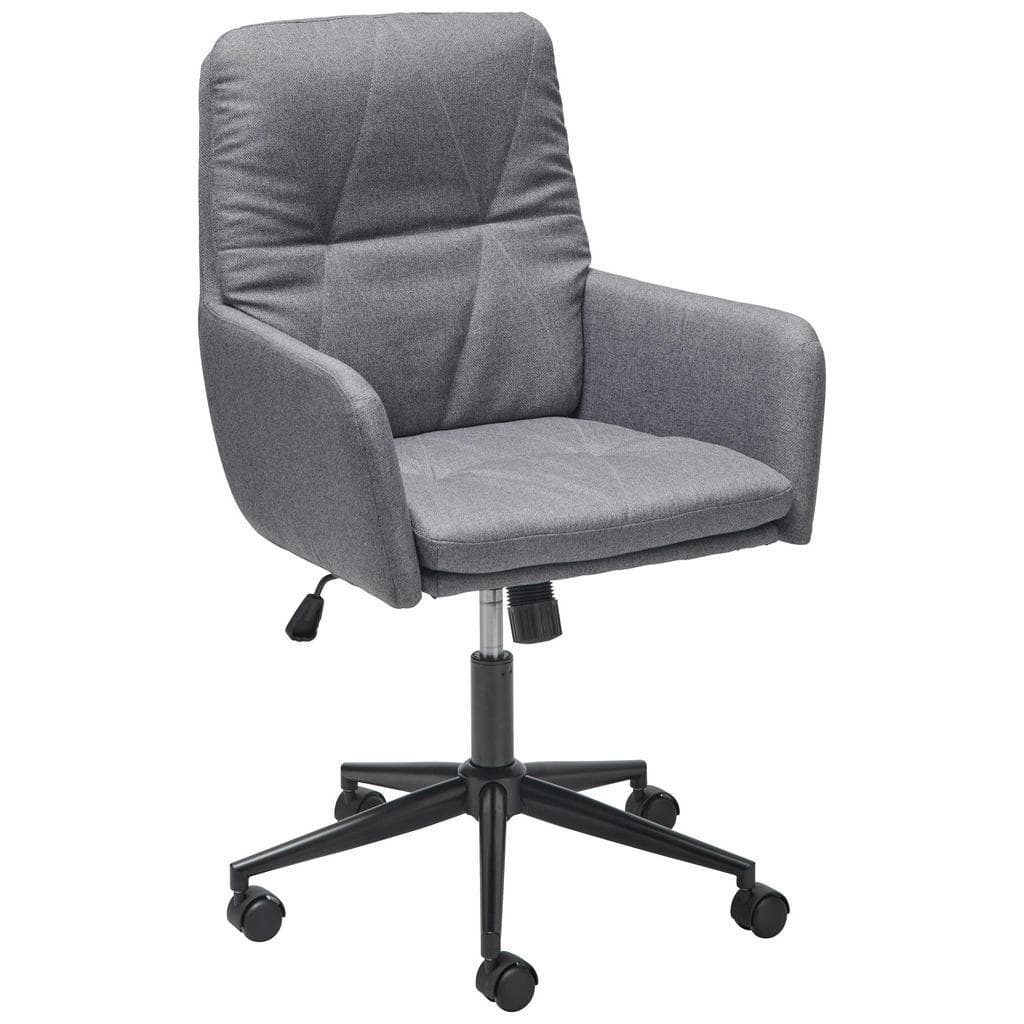 Livetastic Drehstuhl Grau Metall Textil Bürostuhl