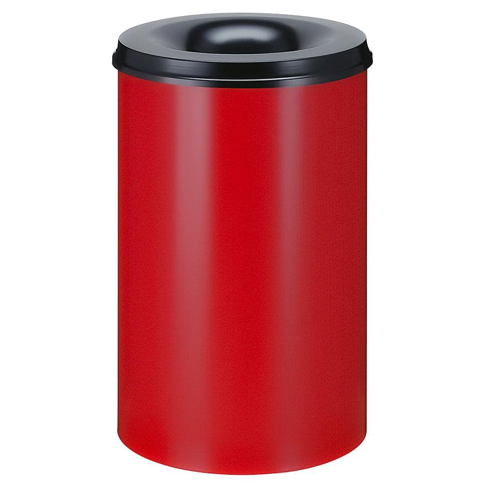 V-Part Feuerlöschender Papierkorb 110 Liter offen Rot/Schwarz