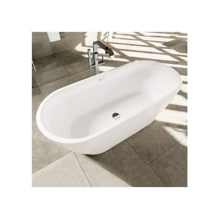 Riho Inspire freistehende Badewanne Weiß Oval