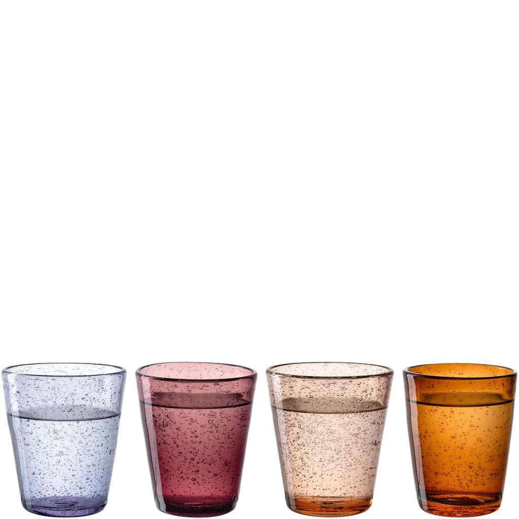 Trinkglas-Set aus Kalk-Soda-Glas und Schaumglas