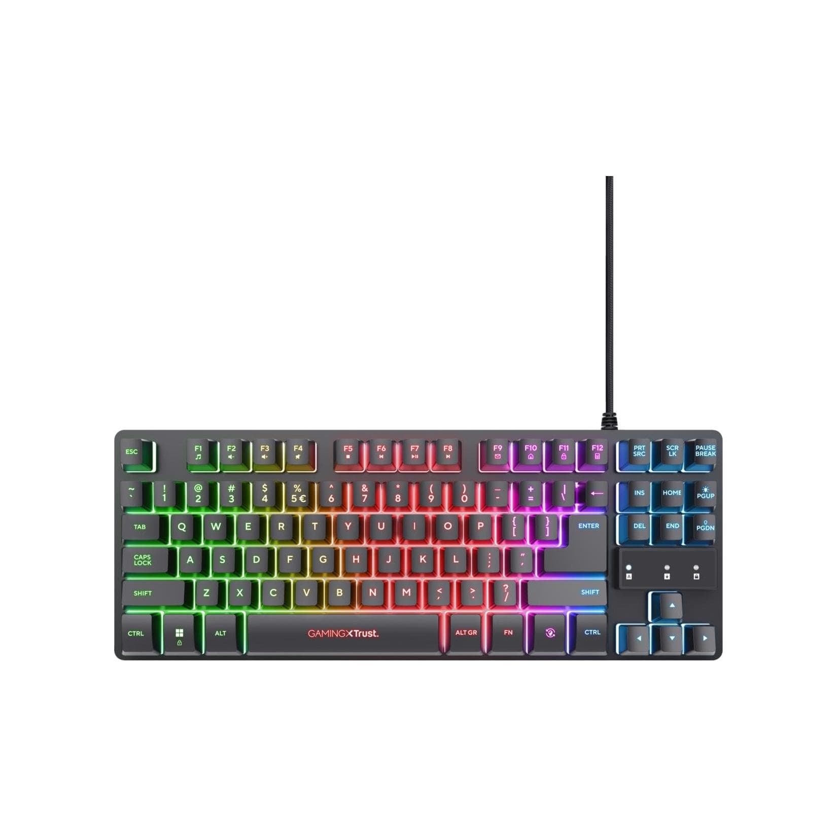 Trust GXT 833 THADO Gaming-Tastatur Kompakt Metall