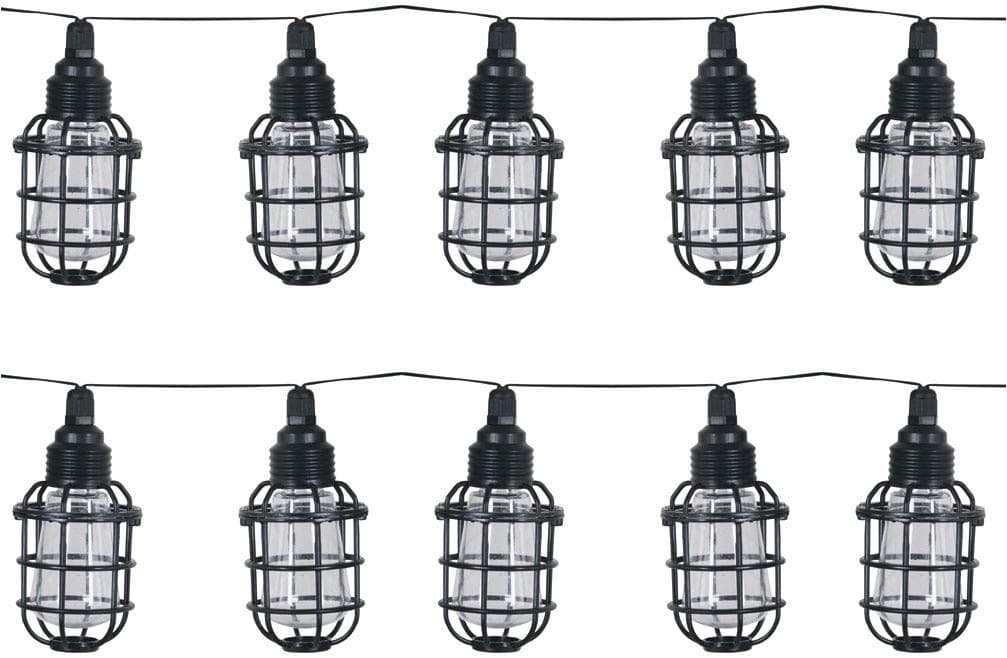 Luxform Solar LED Garten Lichterkette Corsica - Transparent Schwarz