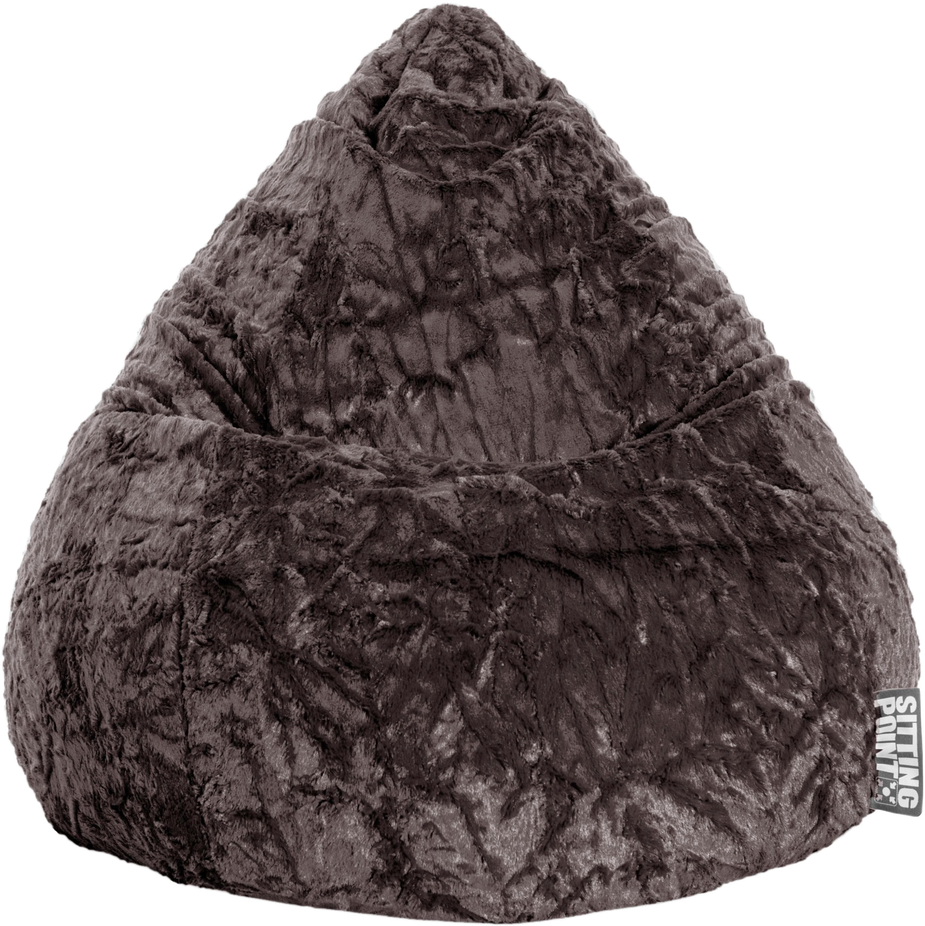 Sitzsack MAGMA HEIMTEX BeanBag FLUFFY XL Anthrazit Polyester