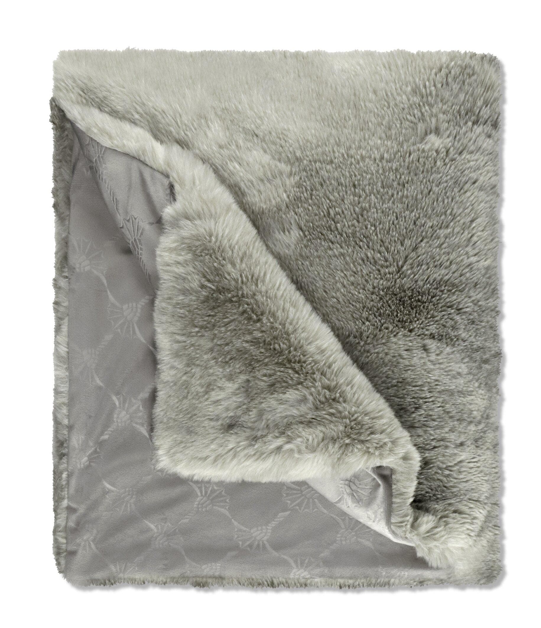 Joop! Plaid J! Embrace Grau Textil Uni 130x170 cm Double Face