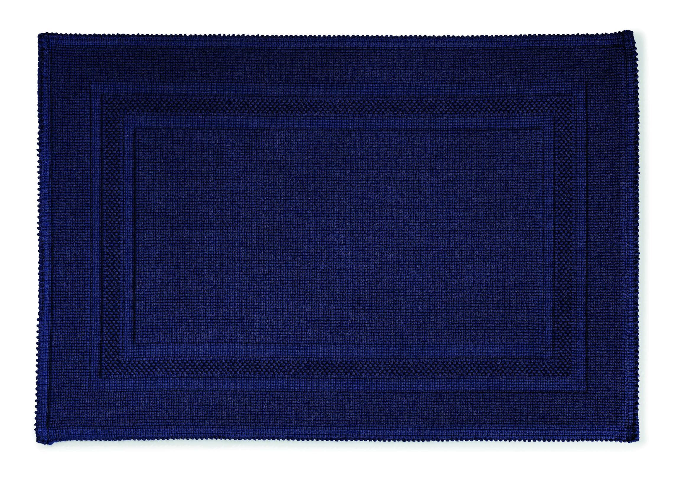 Badematte RHOMTUFT GALA Kobaltblau 100% Baumwolle