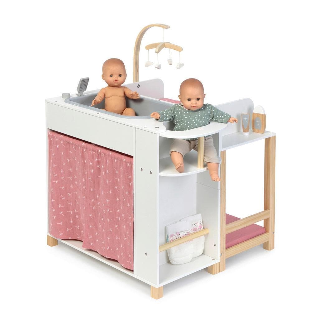 Musterkind Puppenpflegecenter Viola Skandi-Design Weiß/Rosa