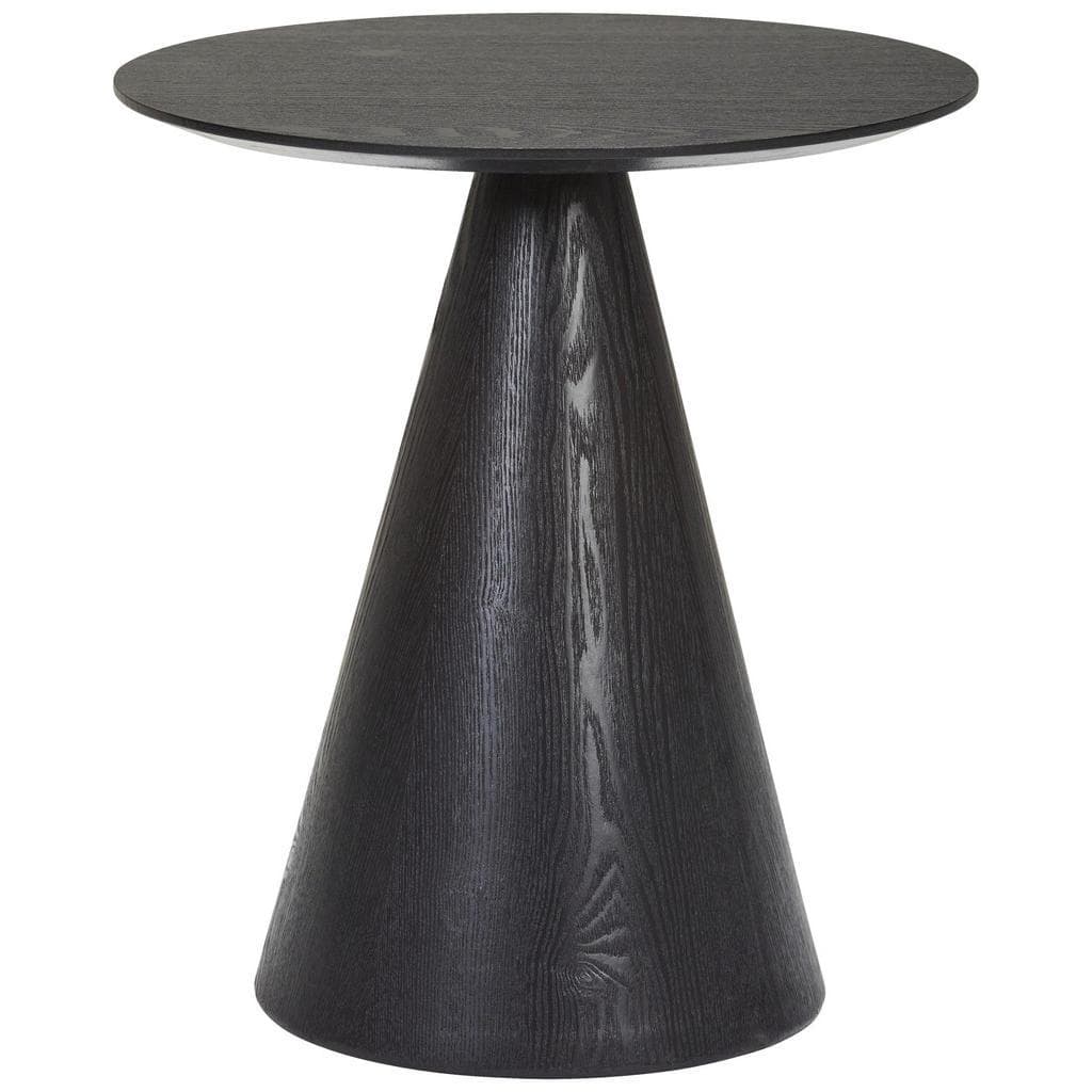 Xora Beistelltisch Schwarz Holzwerkstoff Rund