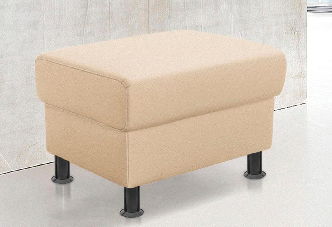 TRENDMANUFAKTUR Rondo Polsterhocker Beige Schwarz