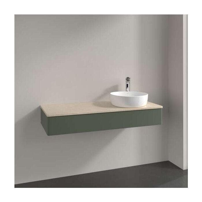 Villeroy und Boch Antao Waschtisch-Unterschrank 1200 x 190 x 500 mm Leaf Green Matt Lacquer