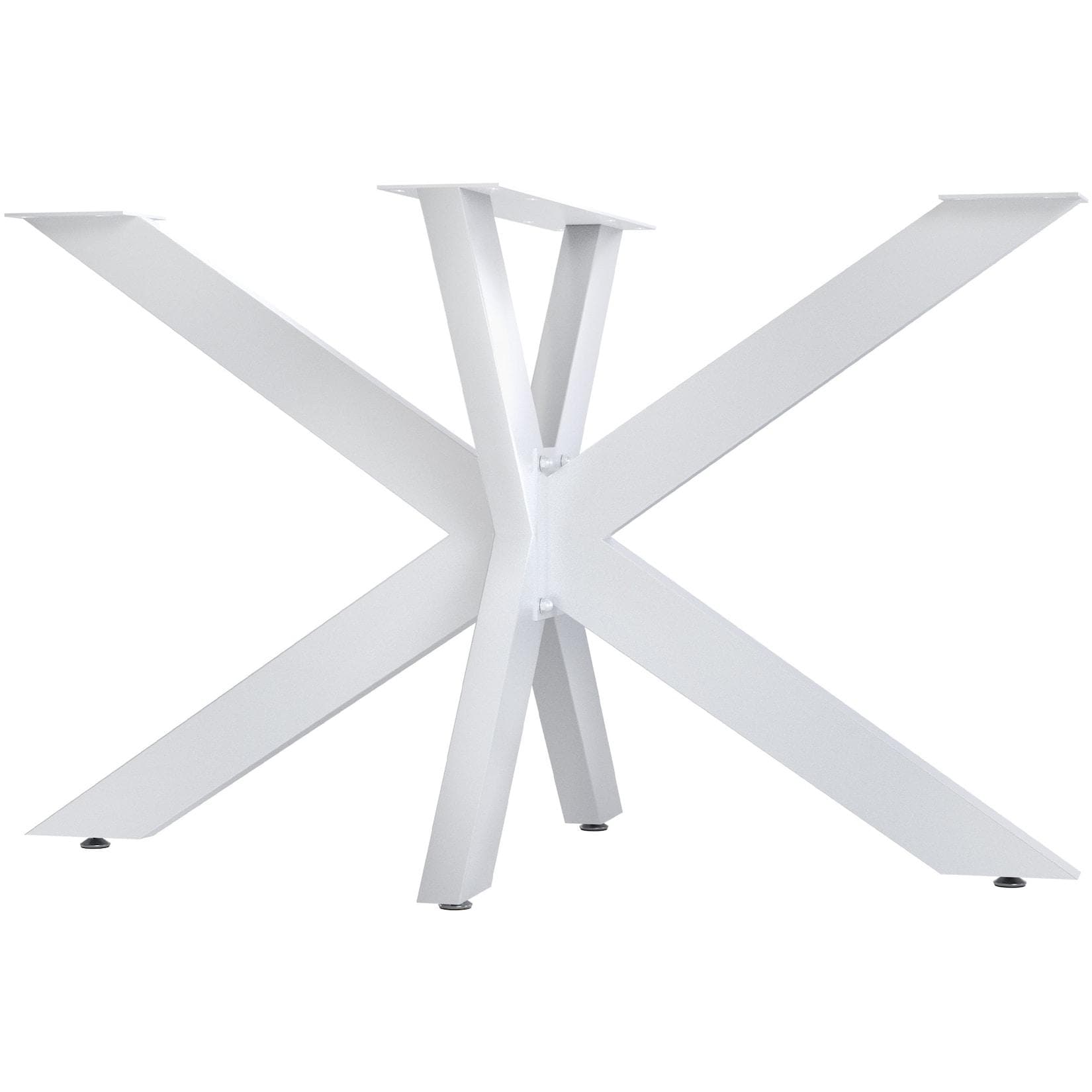 Industrielle Tischbeine aus Stahl, pulverbeschichtet, 71x71 cm