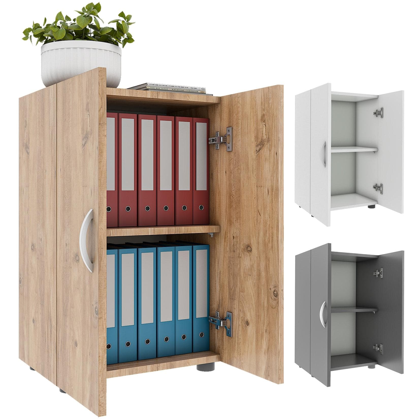 Büroschrank für Ordner & Akten - 2-türig
