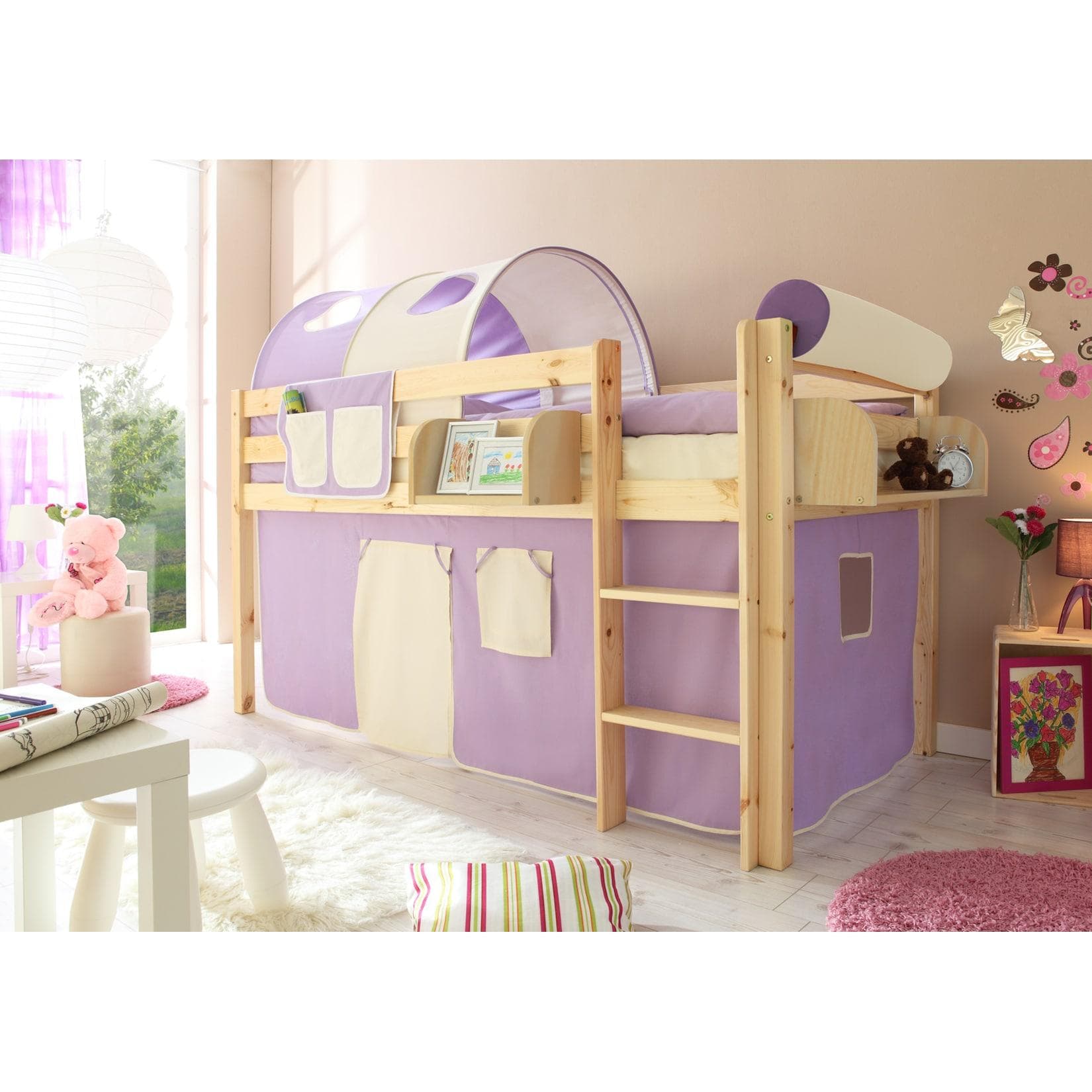 TiCAA Hochbett Malte Kiefer Natur Classic