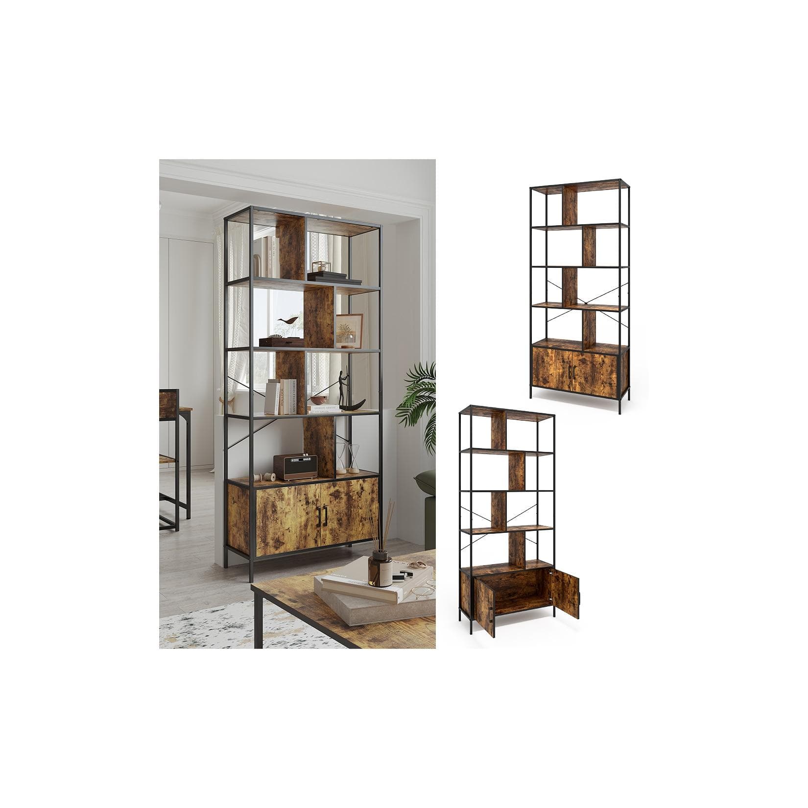 Vicco Bücherregal Fyrk Eiche Rustikal 80x180 cm