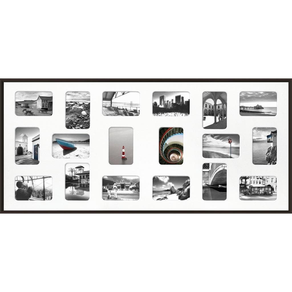 Nielsen Collagen-Bilderrahmen Schwarz Metall Rechteckig