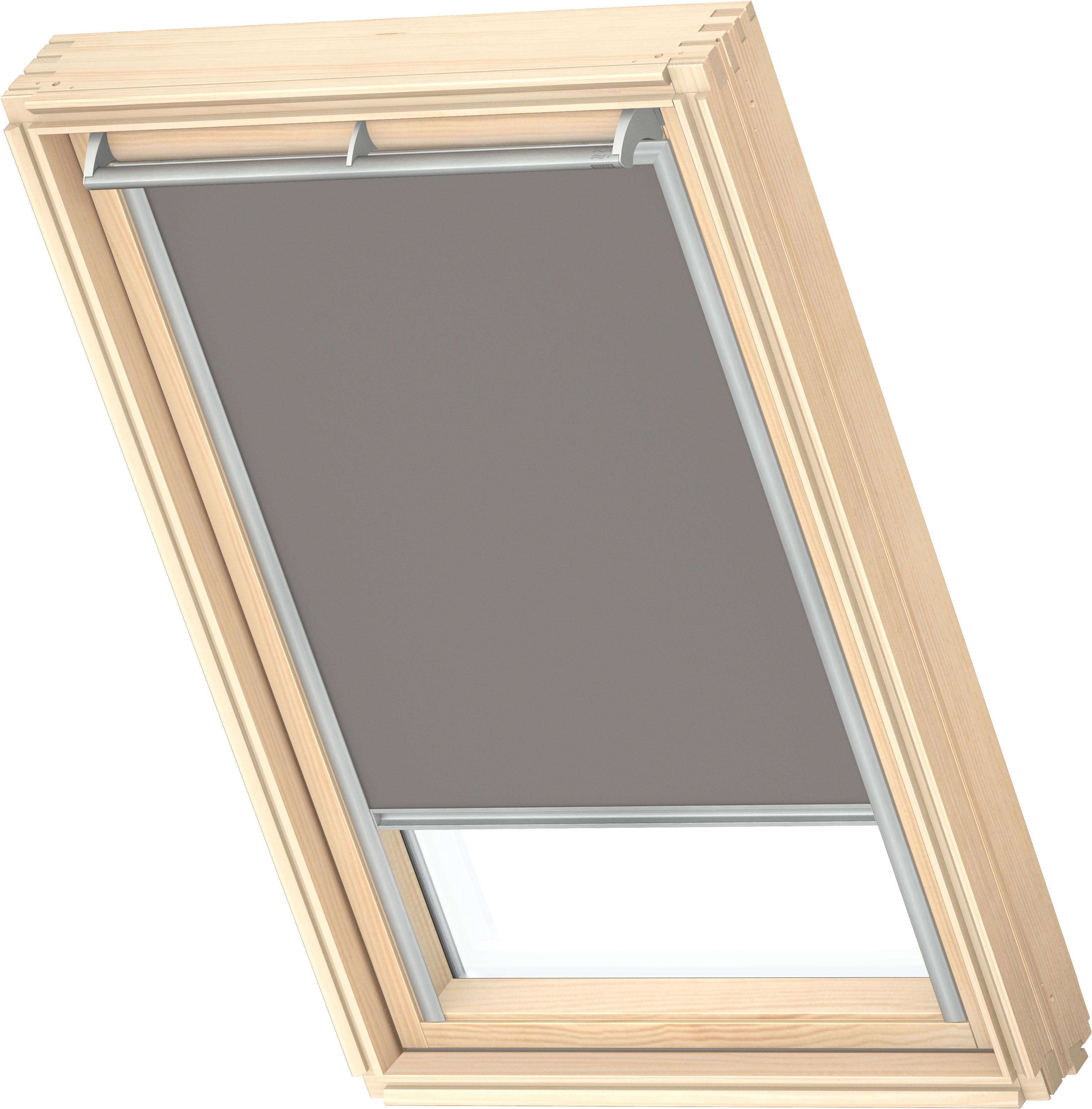 VELUX Verdunklungsrollo Grau Ohne Bohren Pick & Click!