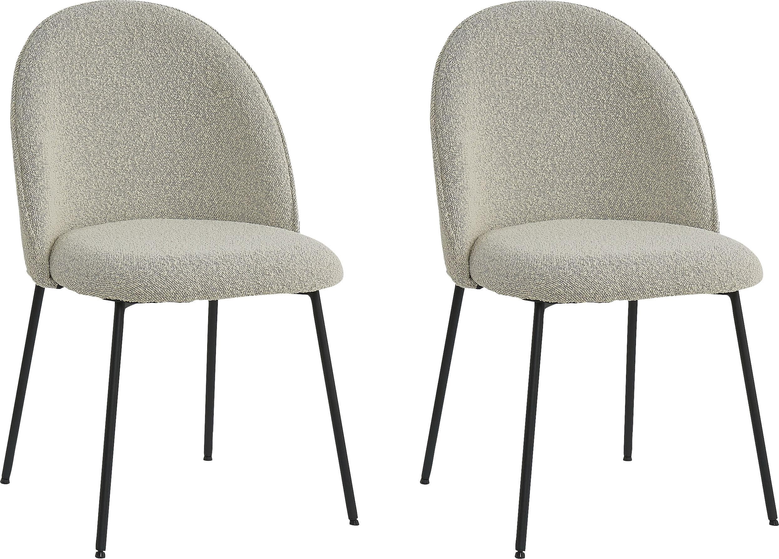 Polsterstuhl TOM TAILOR HOME Grau Bouclé-Stoff