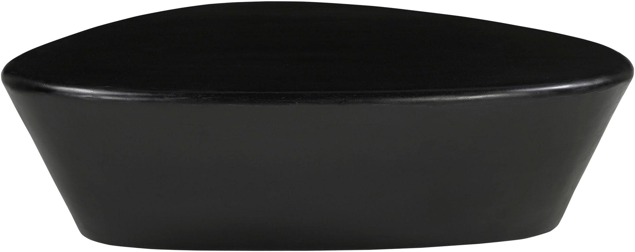 Couchtisch SIT, Schwarz, Mango Massiv, Dreieckig