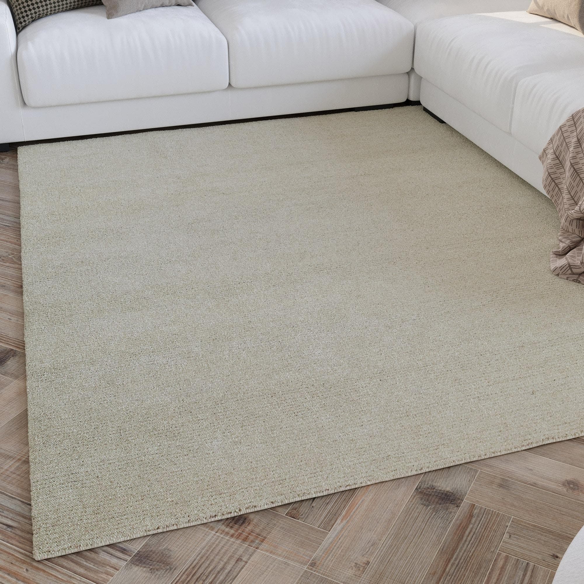WECON HOME Teppich Hamptons THIRTYTWO Creme Weiß Kurzflor
