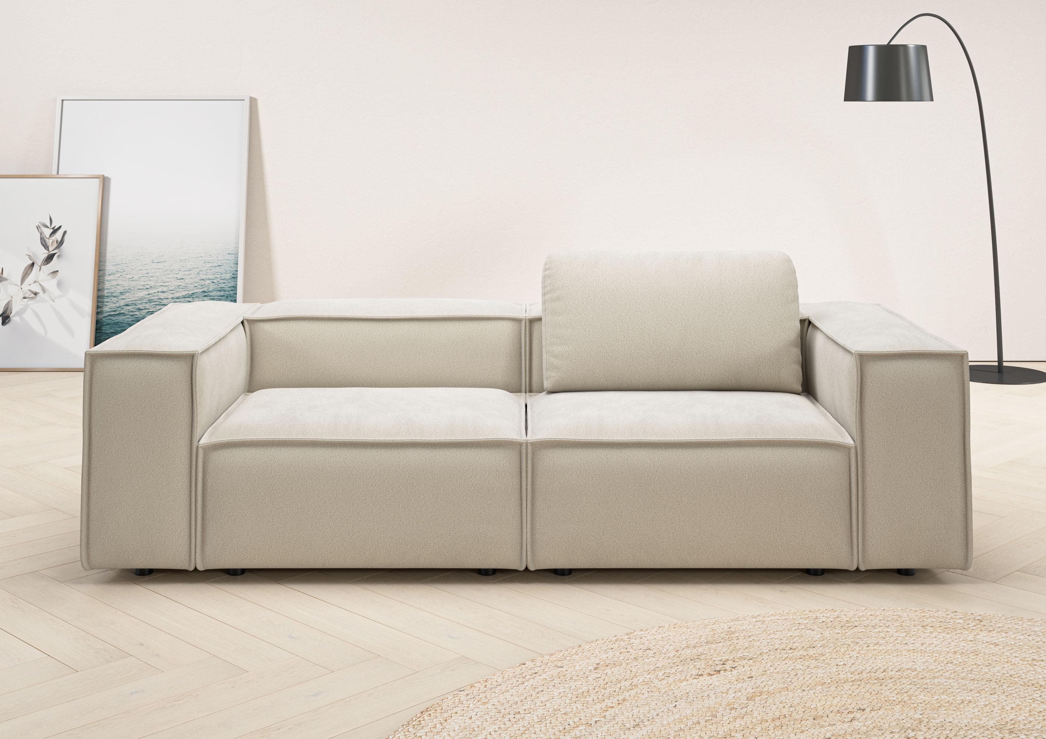 HOME AFFAIRE Watertown 2-Sitzer Sofa Beige Modern
