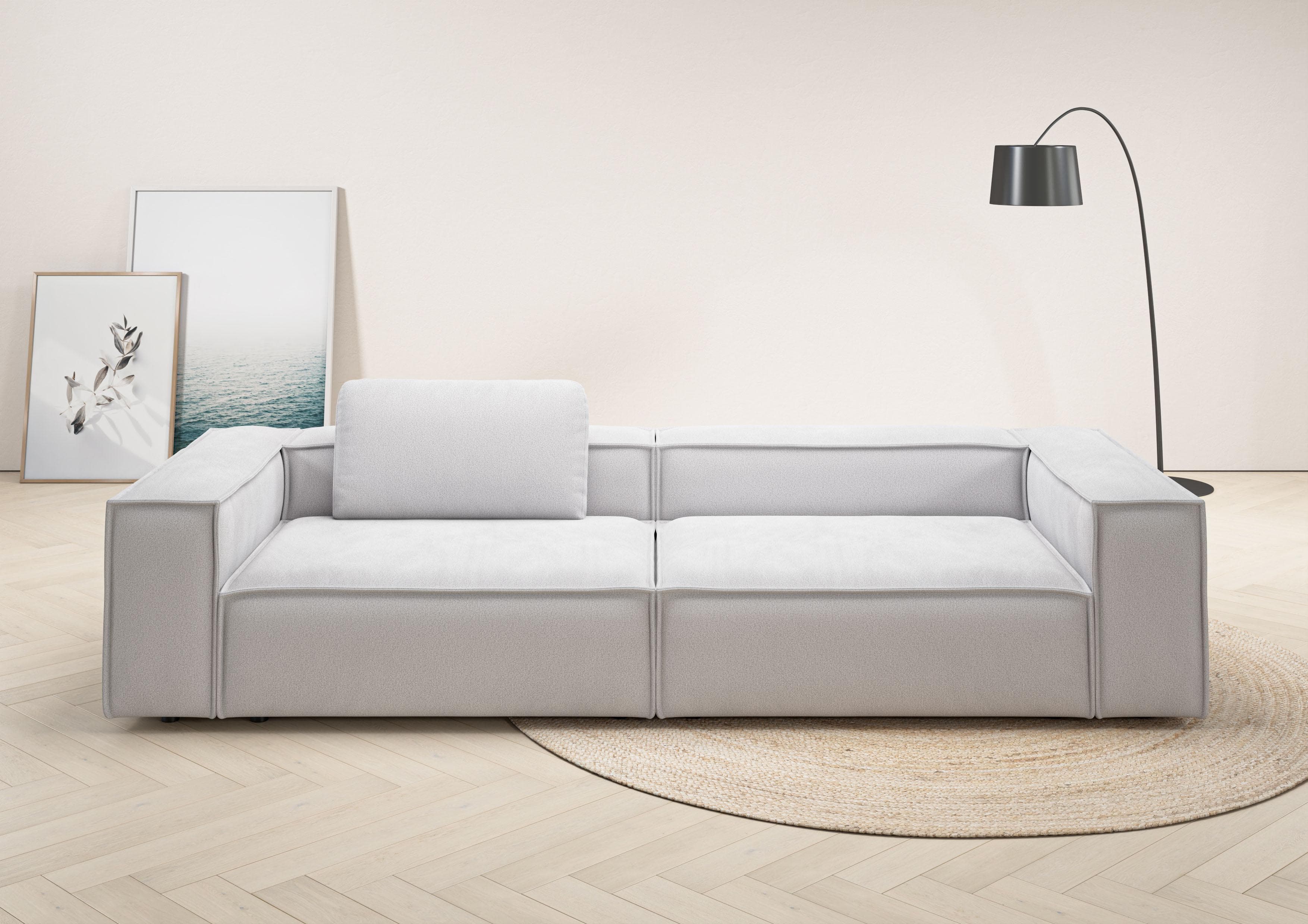 3-Sitzer HOME AFFAIRE Watertown Modernes Sofa Grau Federkernpolsterung