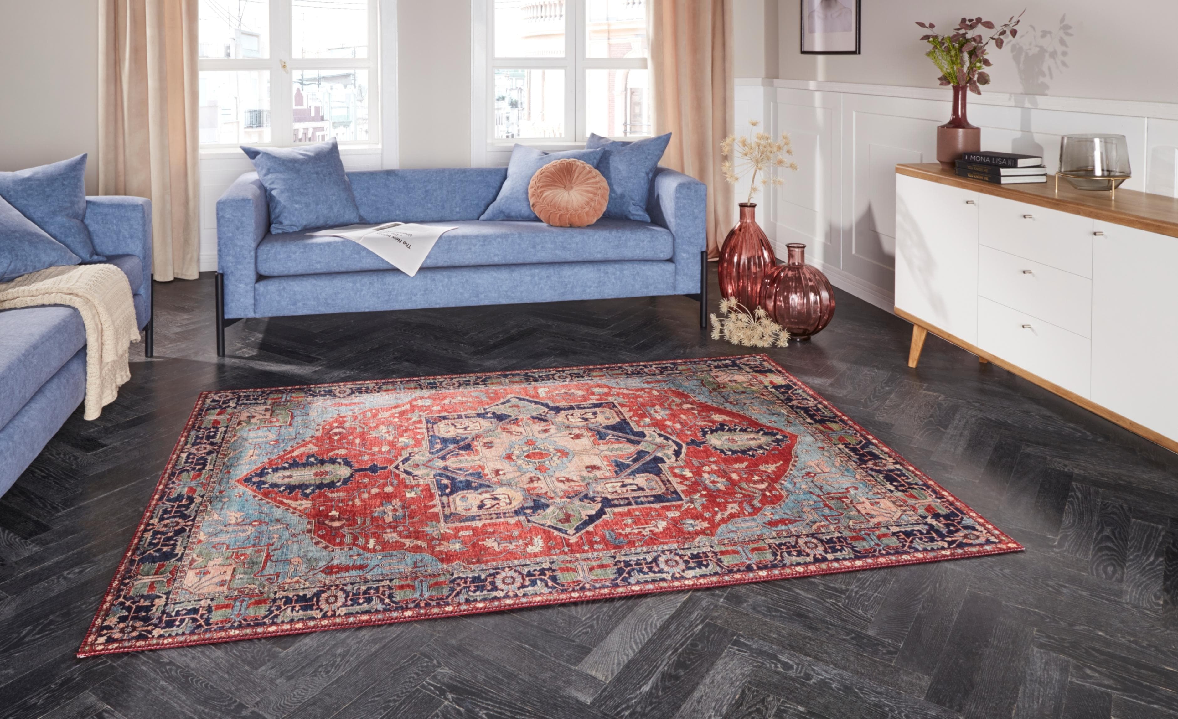 ELLE DECORATION Teppich Hamadan Gr. 32 Rot Orientalisch