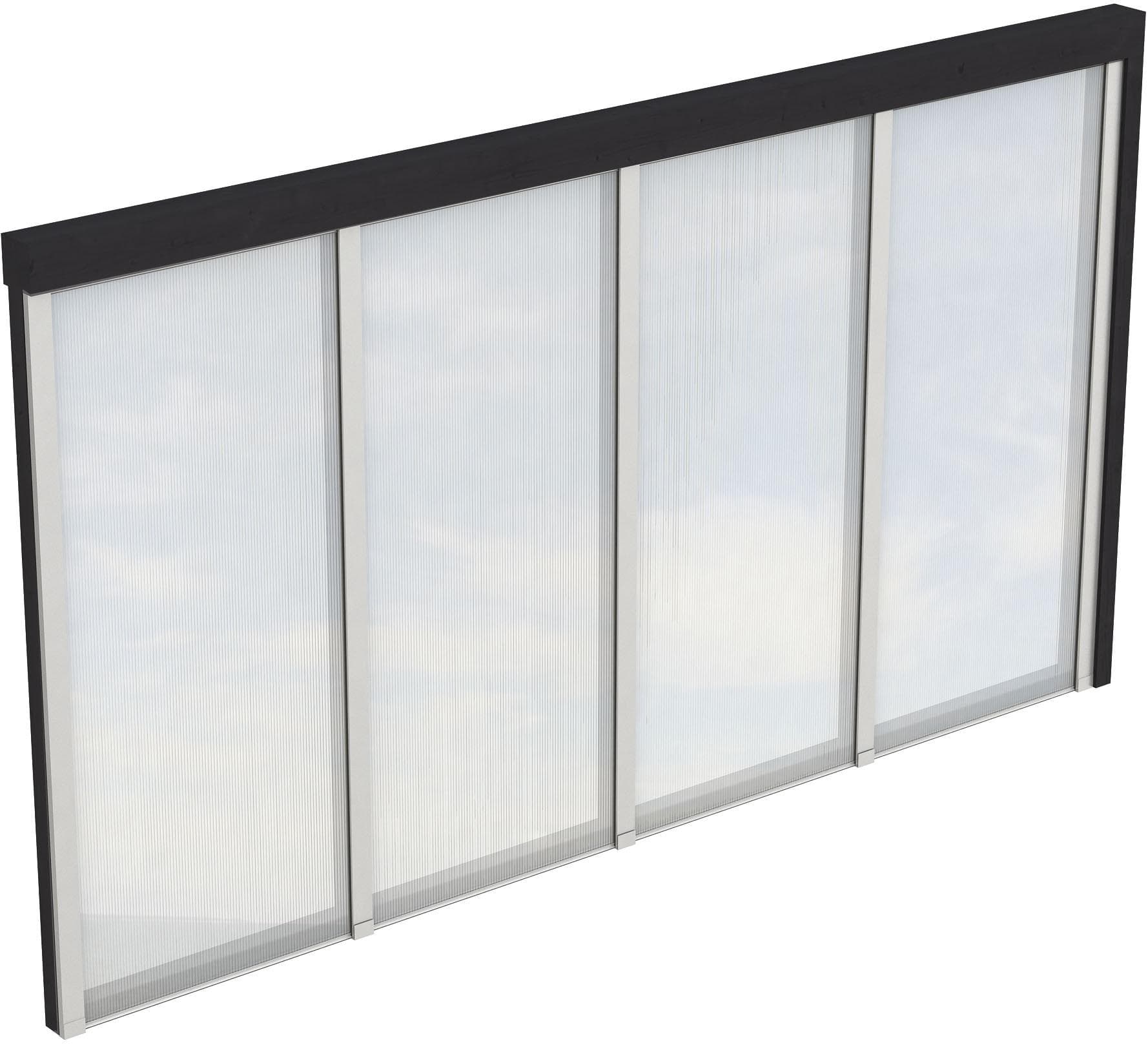 Carport-Seitenwand SKANHOLZ Anthrazit Polycarbonat