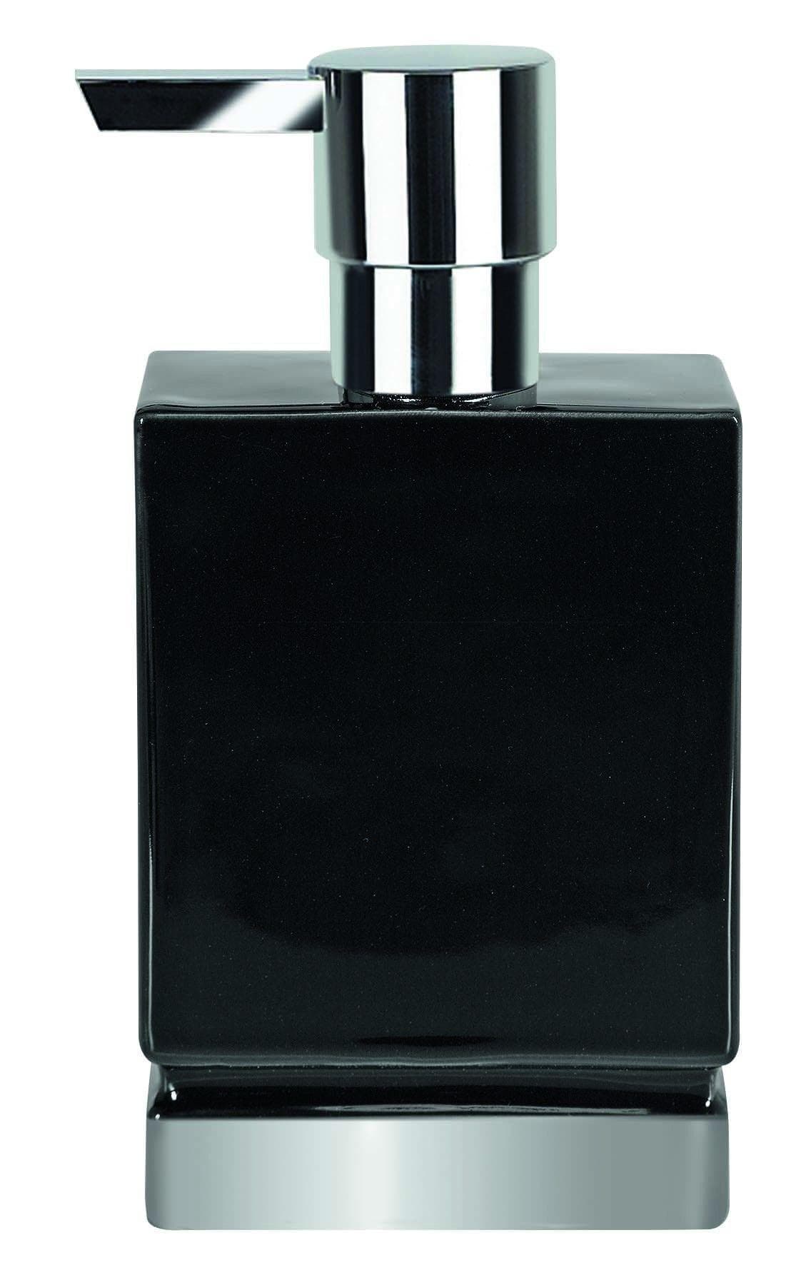 Seifenspender ROMA Schwarz Steingut
