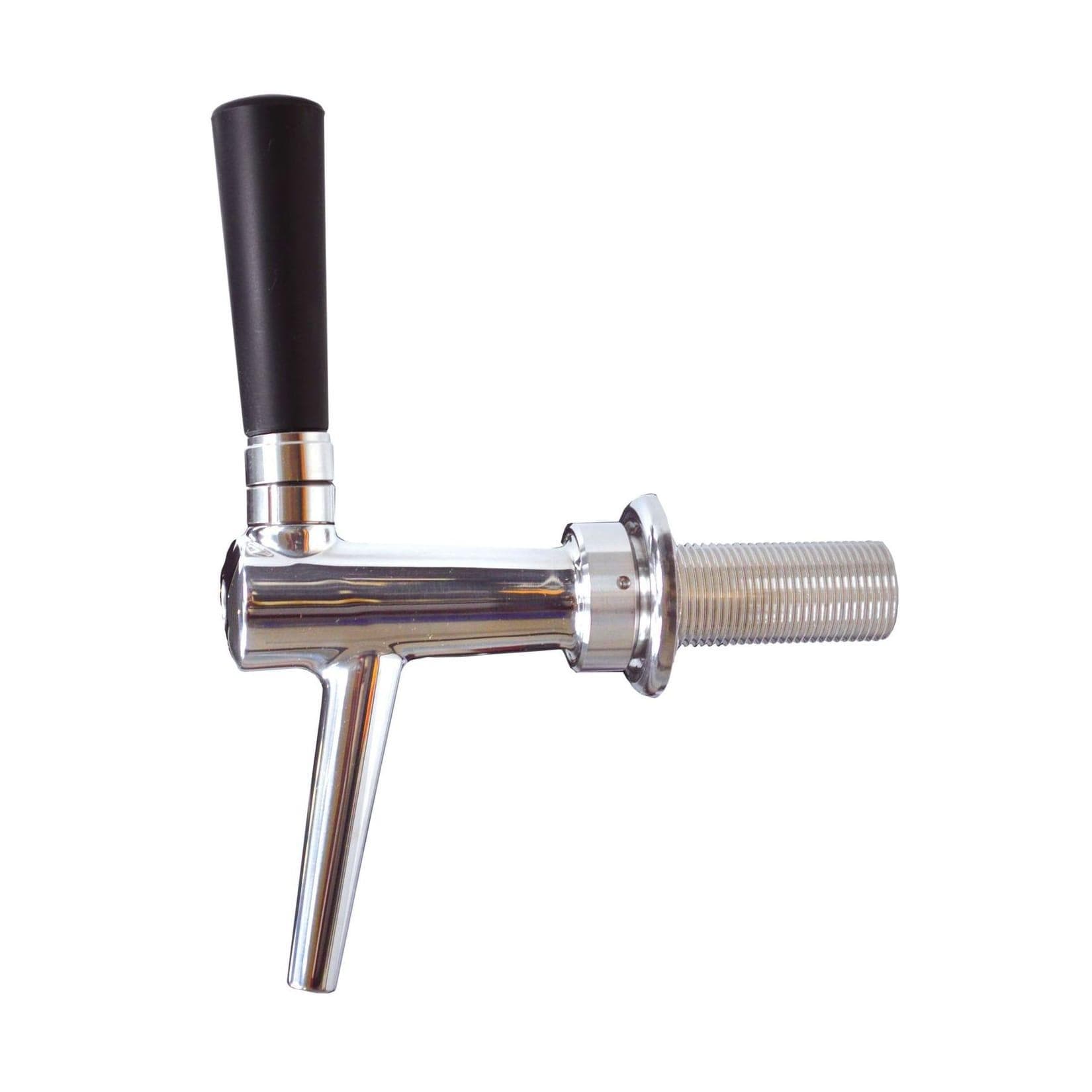 Kolbenschankhahn C-TAP aus Chromnickelstahl, NW 7 mm, poliert, Length:55 mm