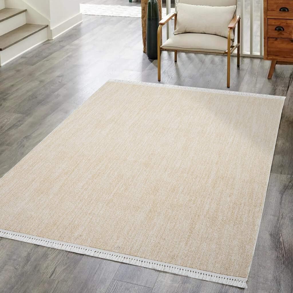 CARPET CITY CLASICO 0052 Teppich Gelb Boho Kurzflor